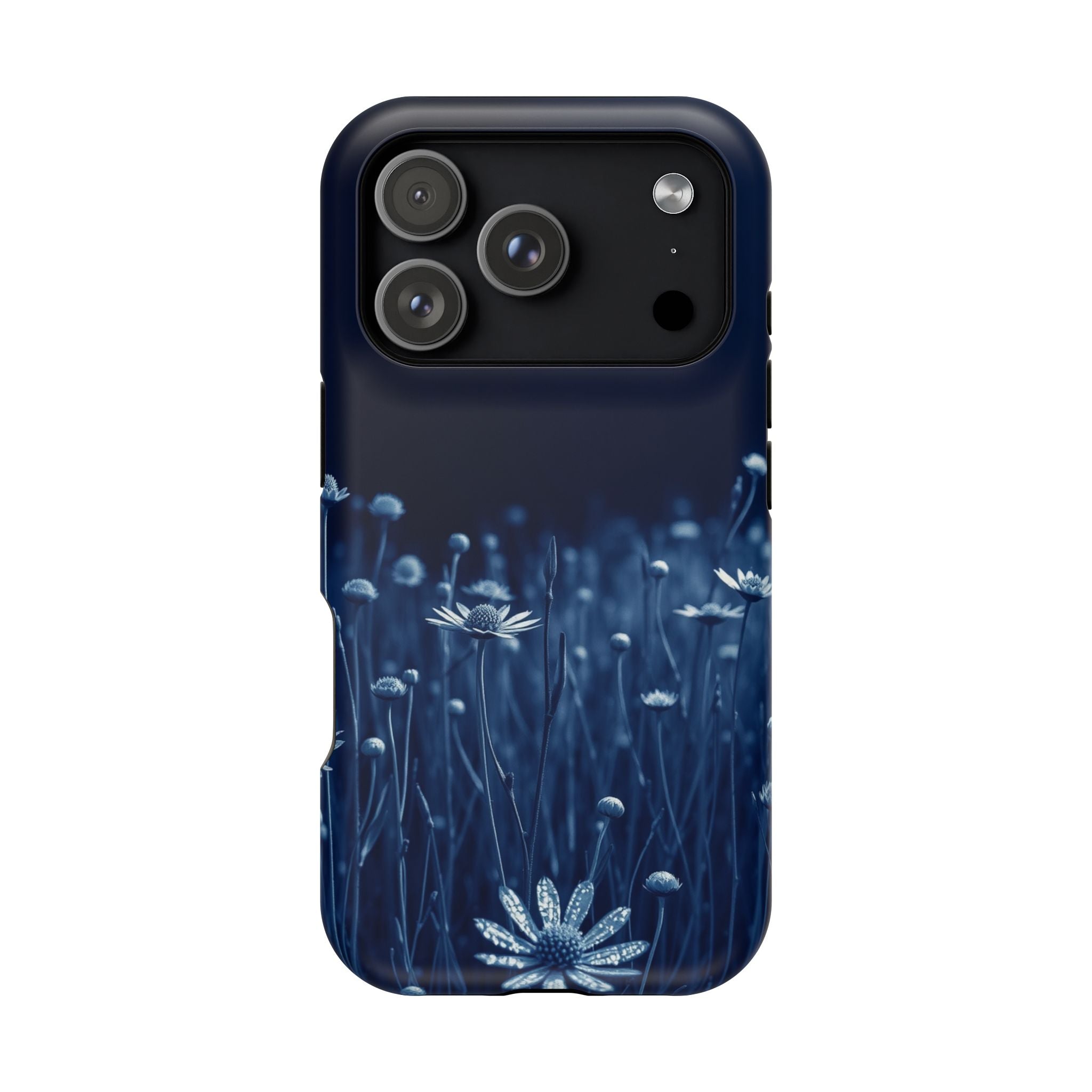 iPhone Midnight Blue And Silver Wildflower Field Clean iPhone Minimal · iPhone C