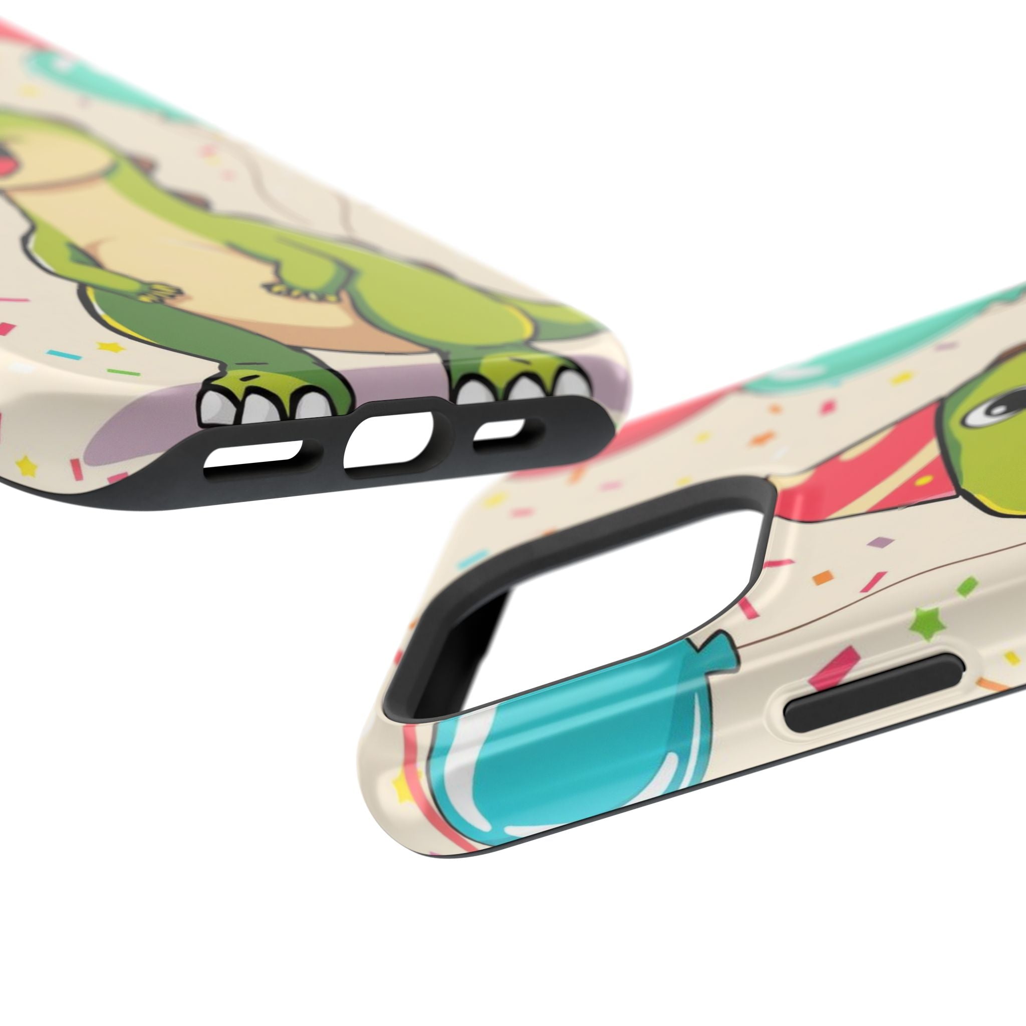 iPhone Dino with Party Hat Kids Fun Phone Case Gift Slim Snap Case · iPhone Case