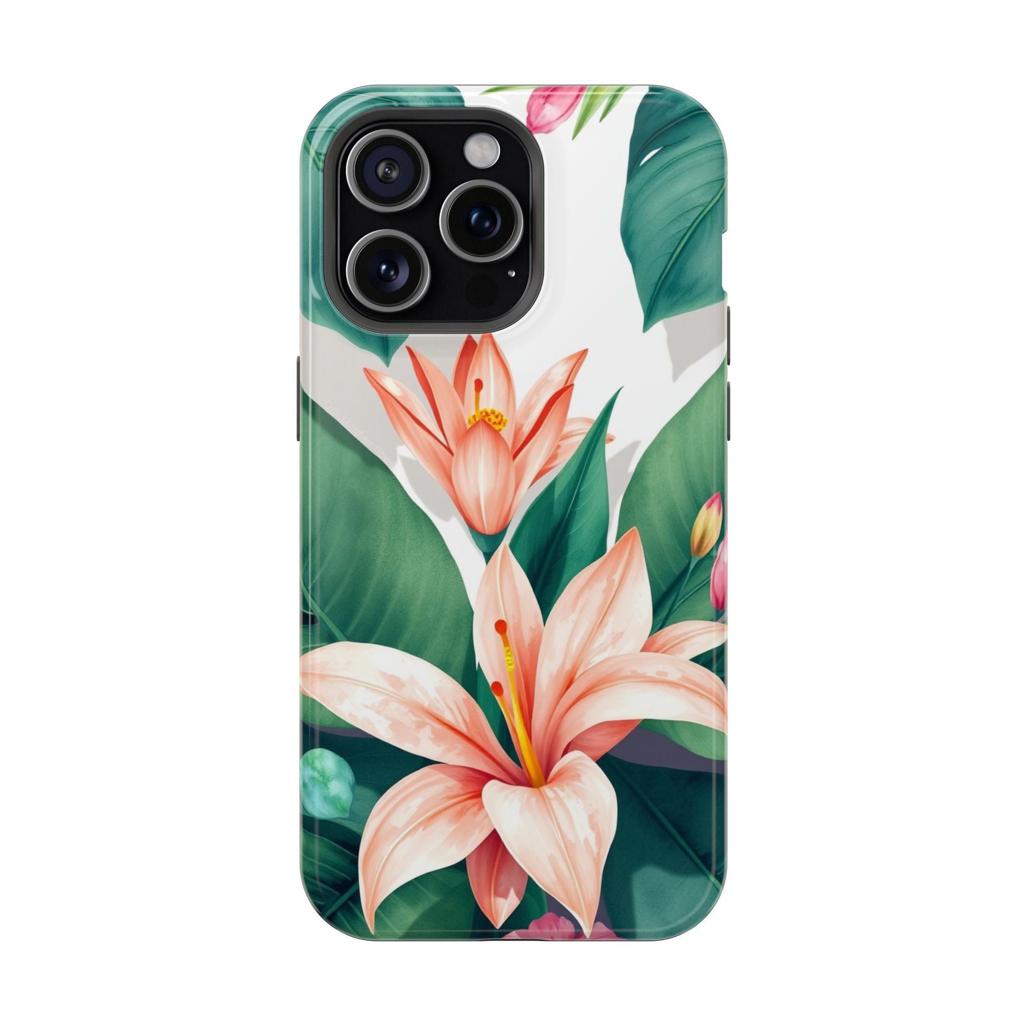 iPhone Tropical Bloom Sage And Ivory Slim Snap Case Gal · iPhone Case