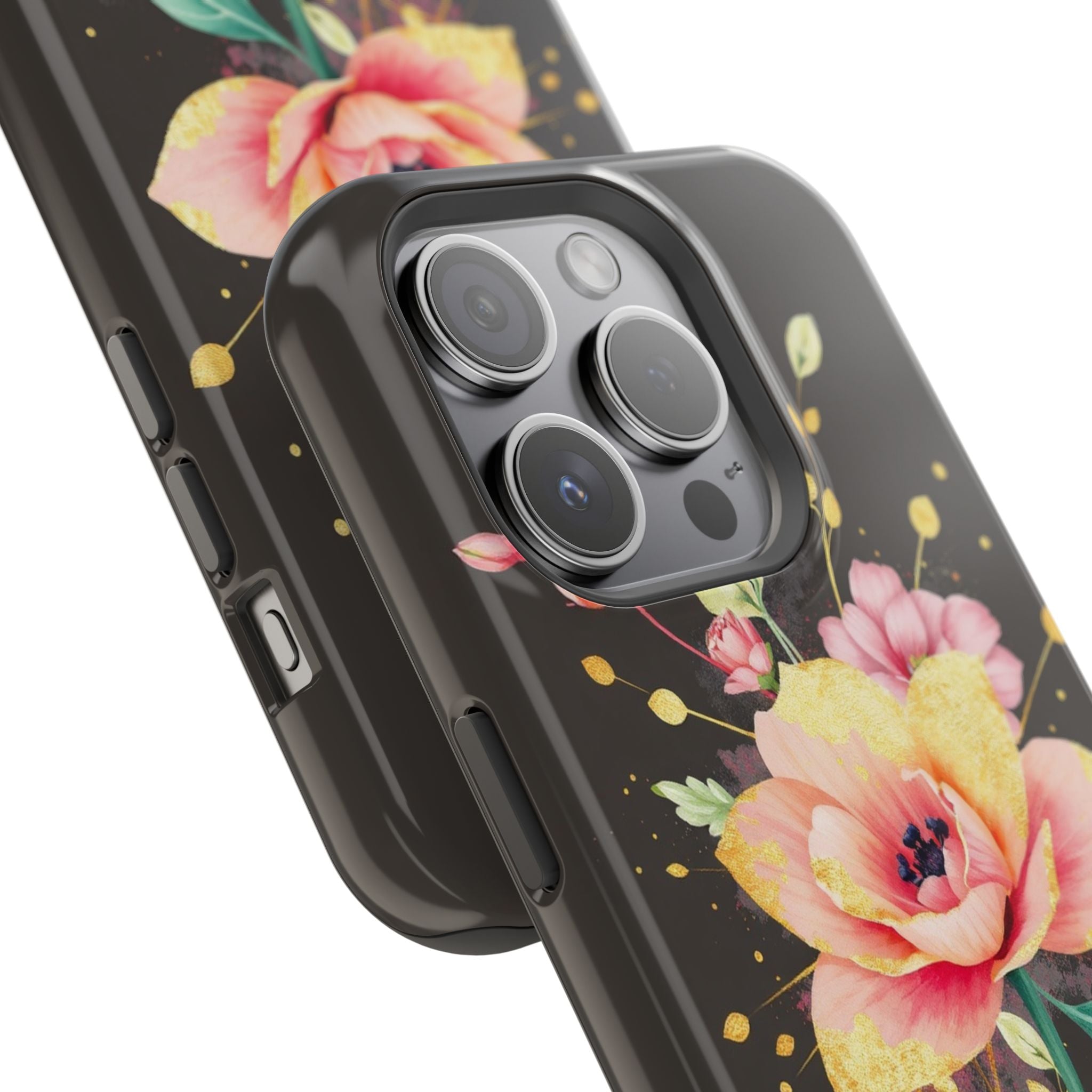 iPhone Earthy Floral Watercolor Splash Design Clean iPhone 14 Minimal · iPhone C