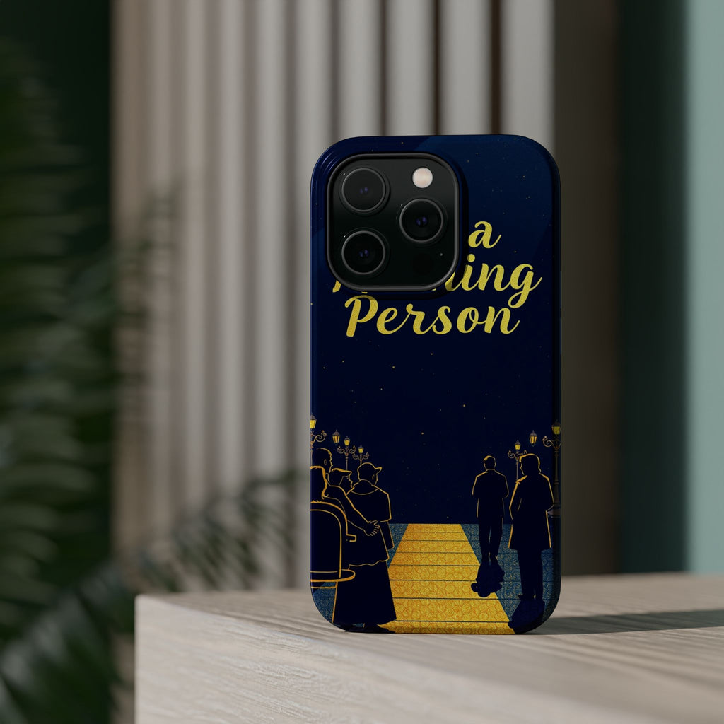 iPhone Midnight Blue And Silver Not a Morning Person Slim Snap Case · iPhone Cas