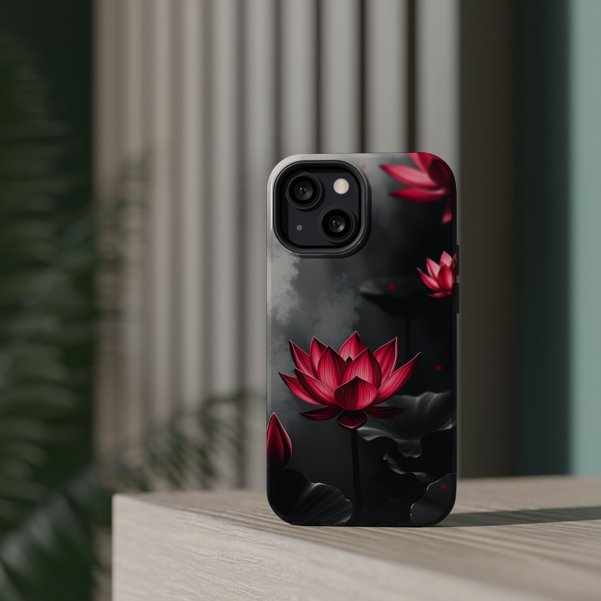 iPhone Lotus Pond Mystic Art 15 Slim Everyday Designer Case · iPhone Case