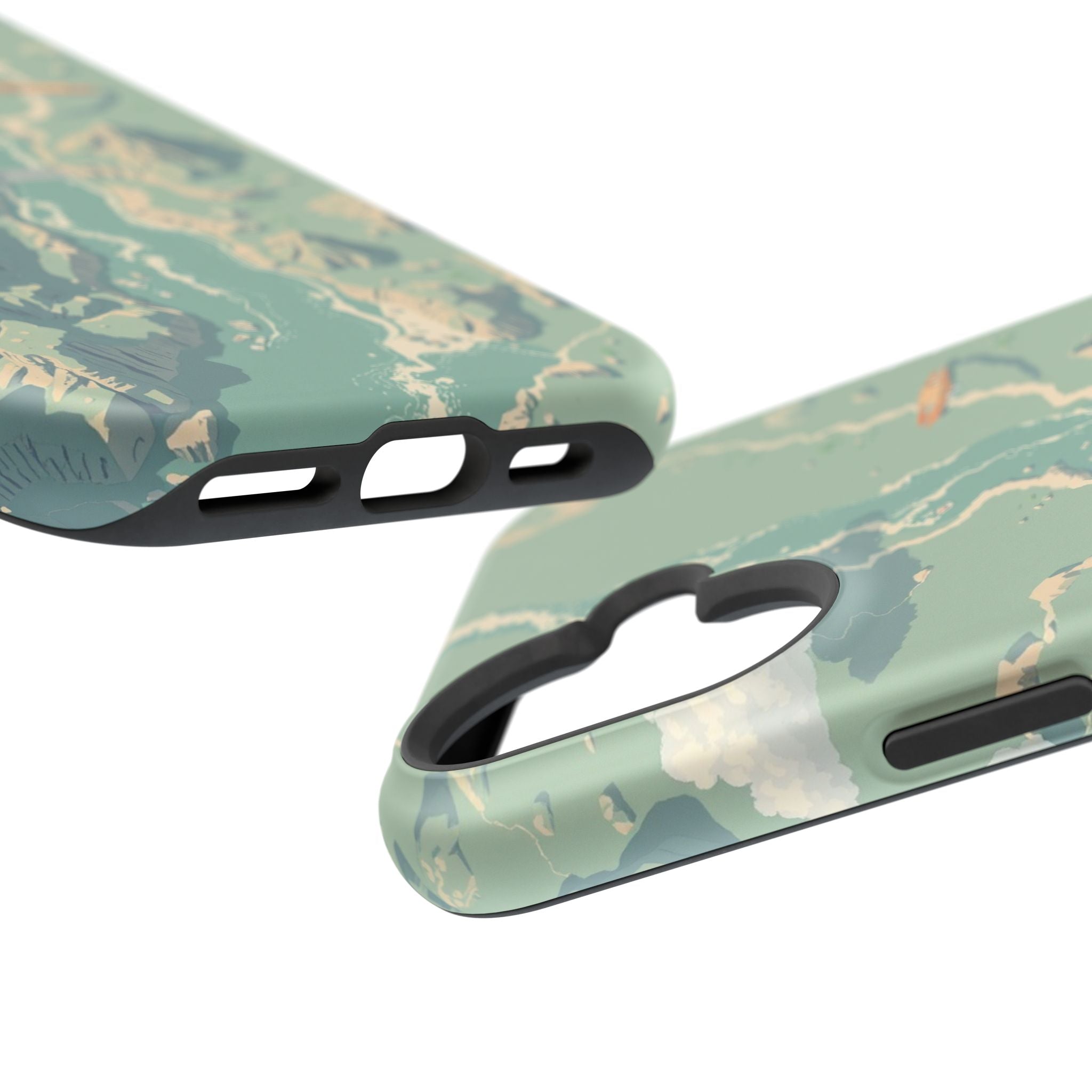 iPhone River Delta Aerial Pixel Art -Bit Slim Everyday iPhone Designer · iPhone