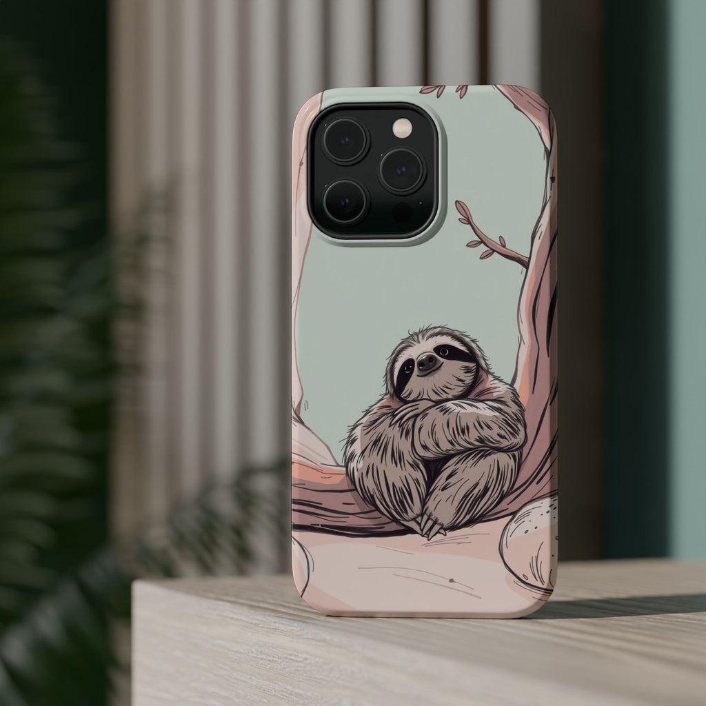 iPhone Cozy Sloth Mode Hand-Drawn Sketch Slim Everyday Designer Case · iPhone Ca