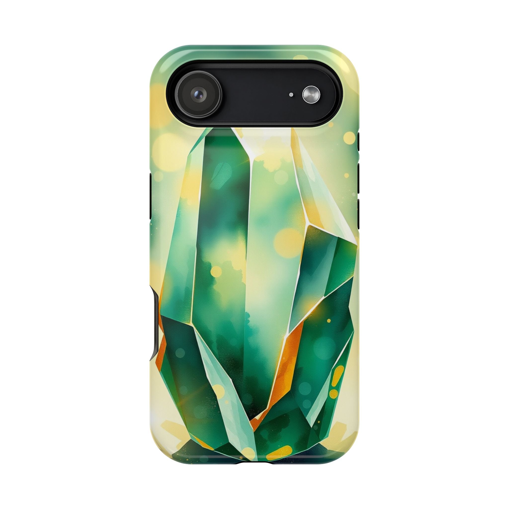 iPhone Emerald Green And Gold Crystal Prism Slim iPhone Everyday · iPhone Case