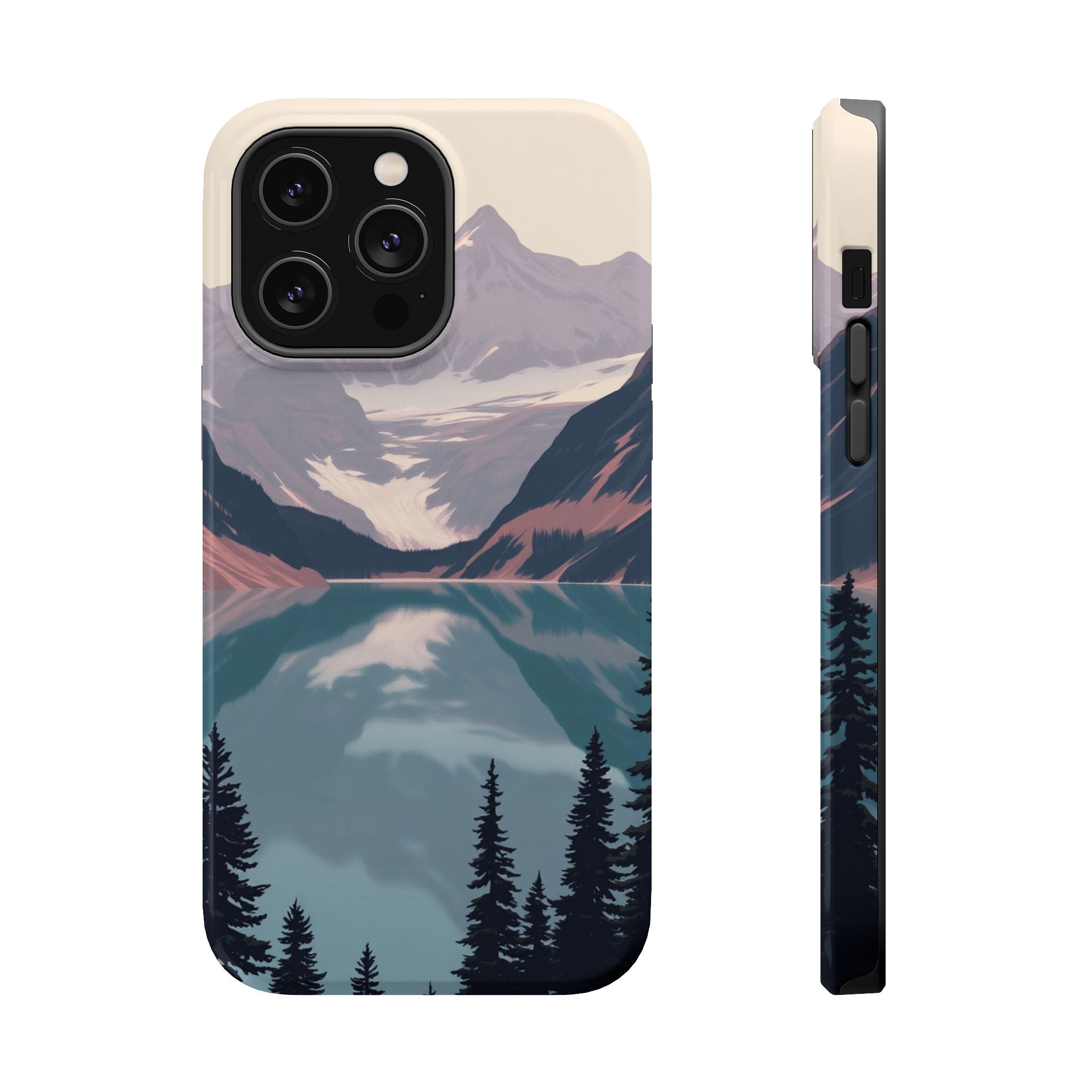 iPhone Rose Pink And Cream Glacier Lake Slim Everyday iPhone 18 · iPhone Case