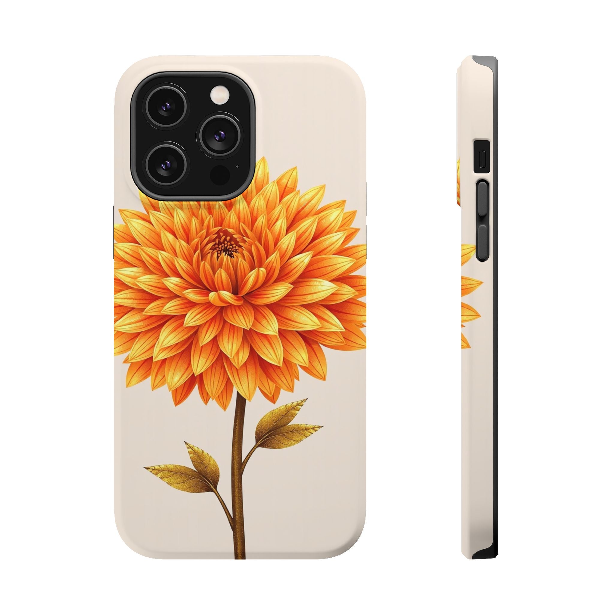 iPhone Chrysanthemum Classic Gold Foil Luxury Slim iPhone Everyday · iPhone Case
