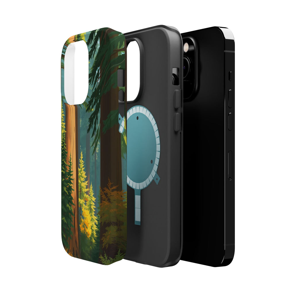 iPhone Redwood Forest Oil Painting Impressionist Clean iPhone Minimal · iPhone C