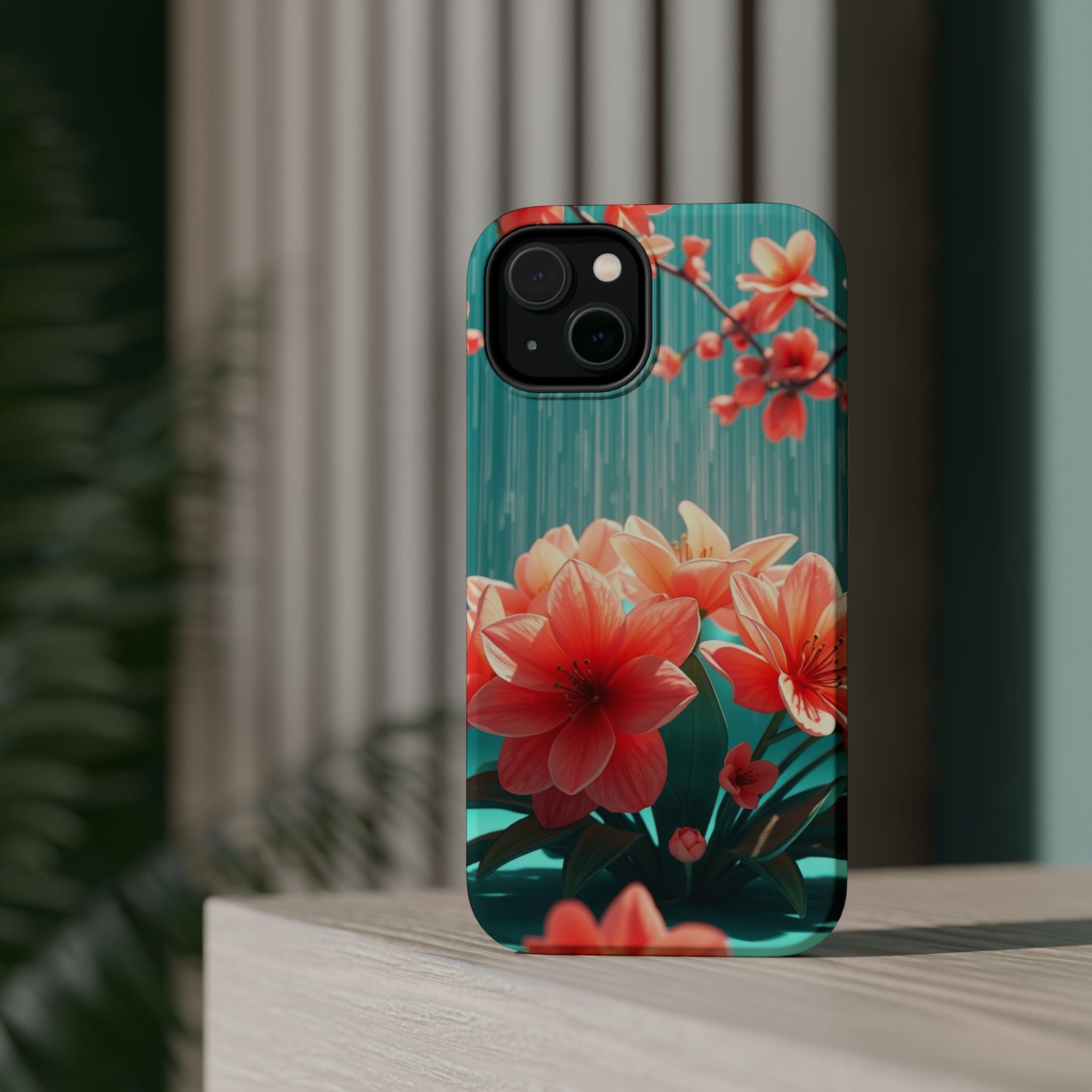 iPhone Spring Shower Bloom 3D Digital Slim Everyday Designer Case · iPhone Case