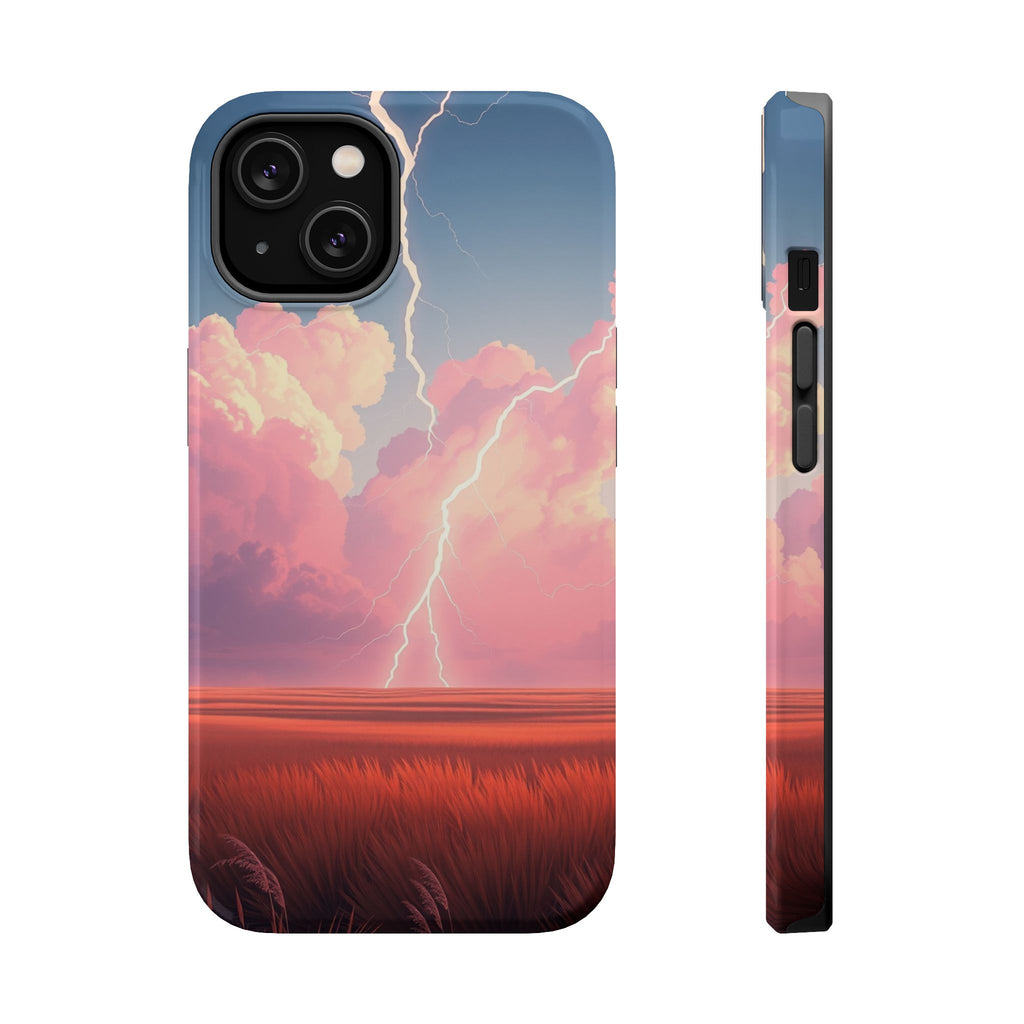 iPhone Prairie Lightning Bold Art Bold Modern Everyday Snap Case · iPhone Case