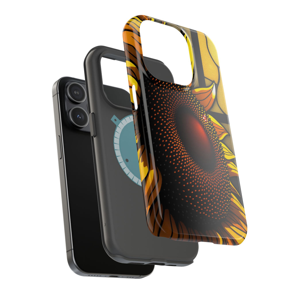 iPhone Sunflower Pop Stained Glass Bold Modern Everyday Snap Case · iPhone Case