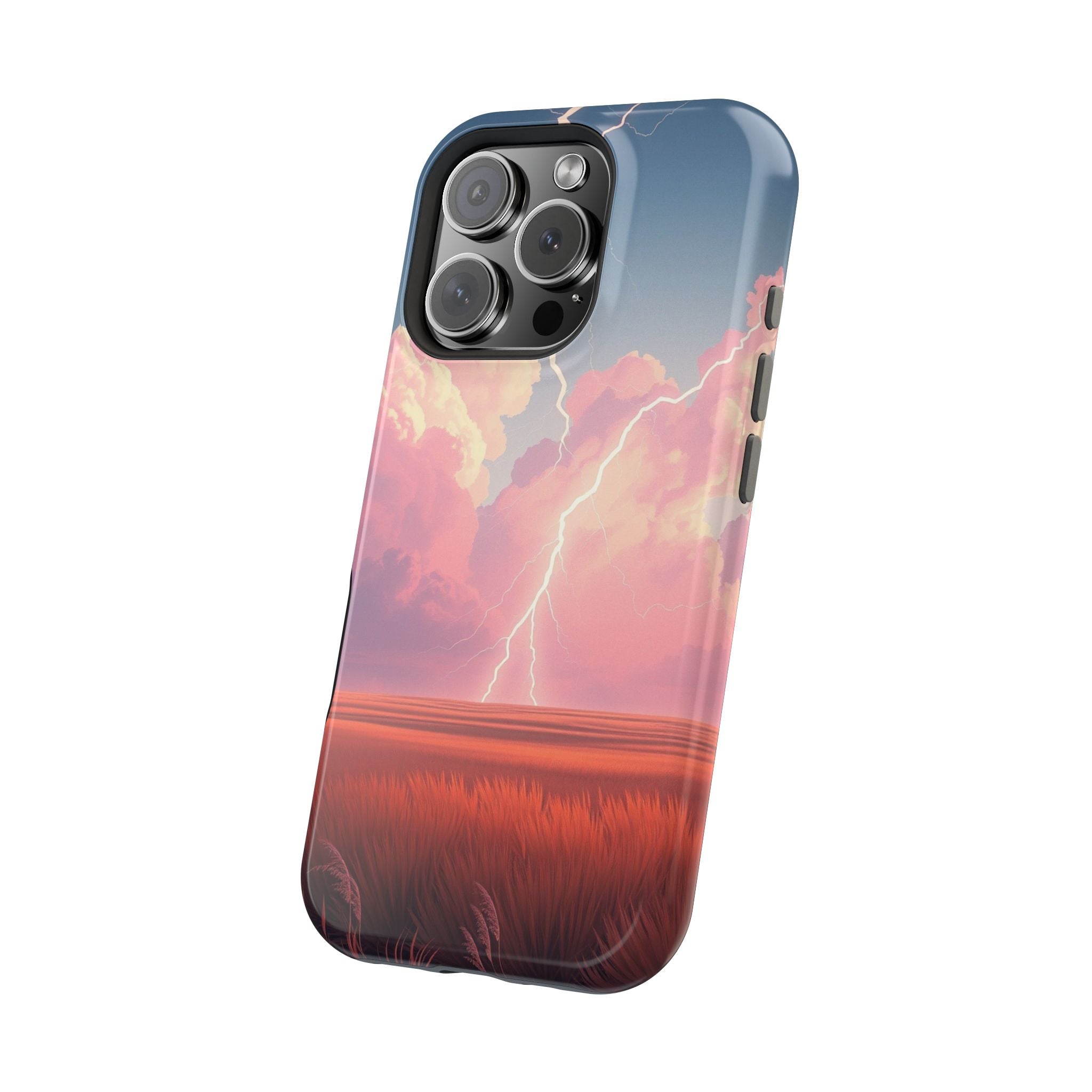 iPhone Prairie Lightning Bold Art Bold Modern Everyday Snap Case · iPhone Case