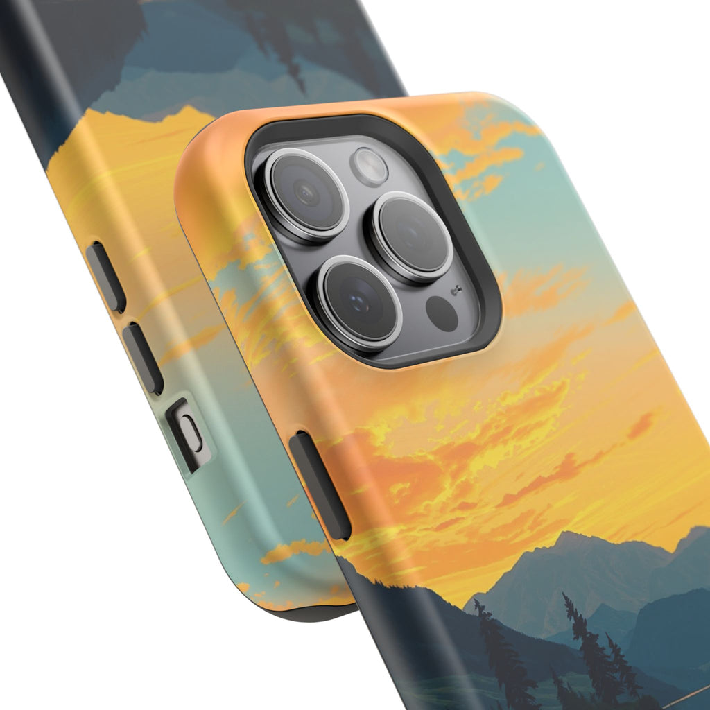 iPhone Lake at Twilight Oil Painting Impressionist iPhone Artistic · iPhone Case
