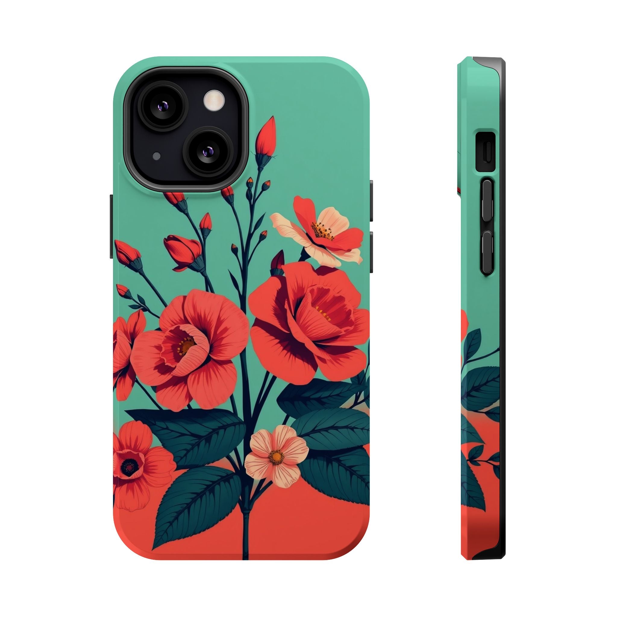 iPhone Pin-up Floral Cinematic Art Bold Modern Everyday Snap Case · iPhone Case