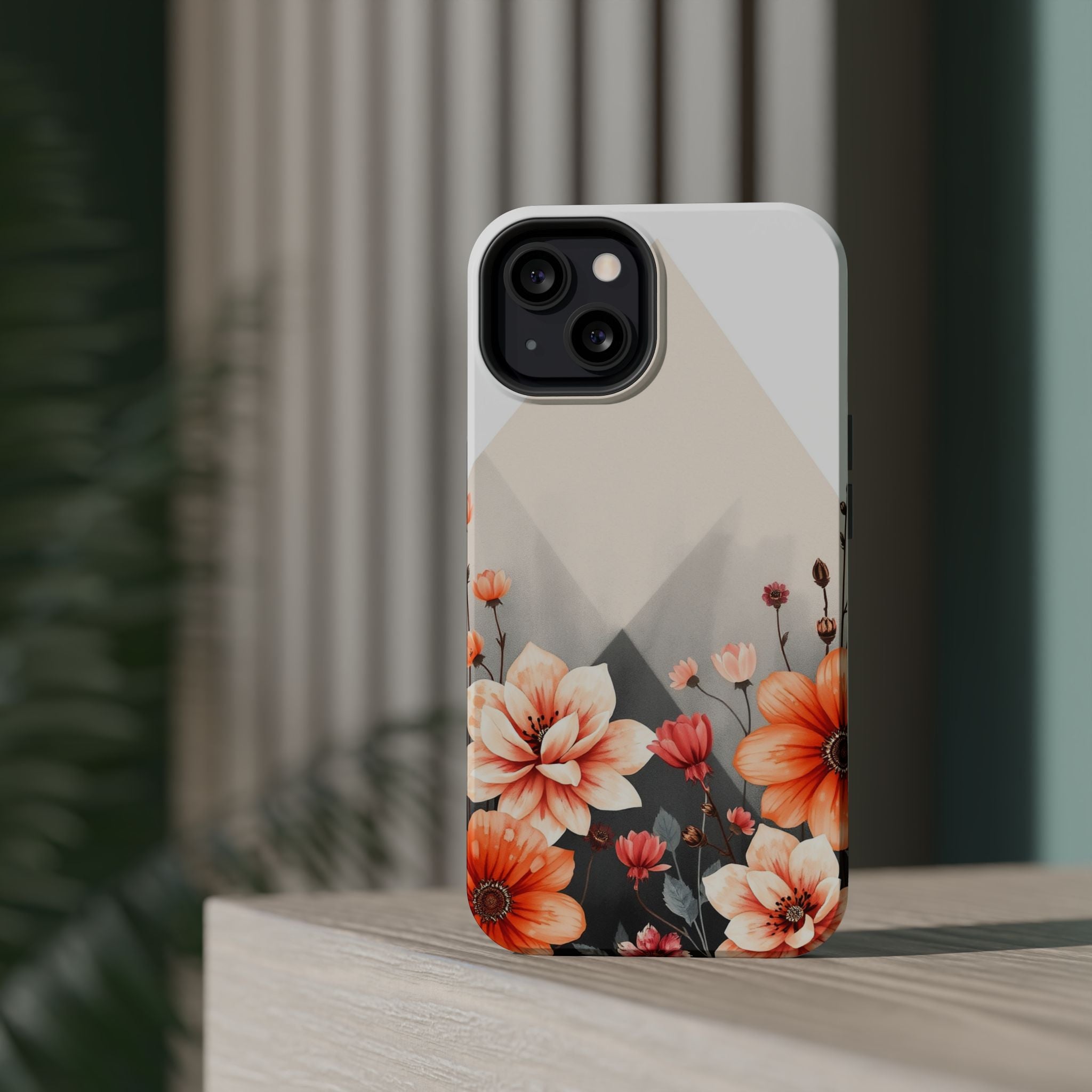 iPhone Floral Geometric Vibrant Design Slim Snap Case · iPhone Case