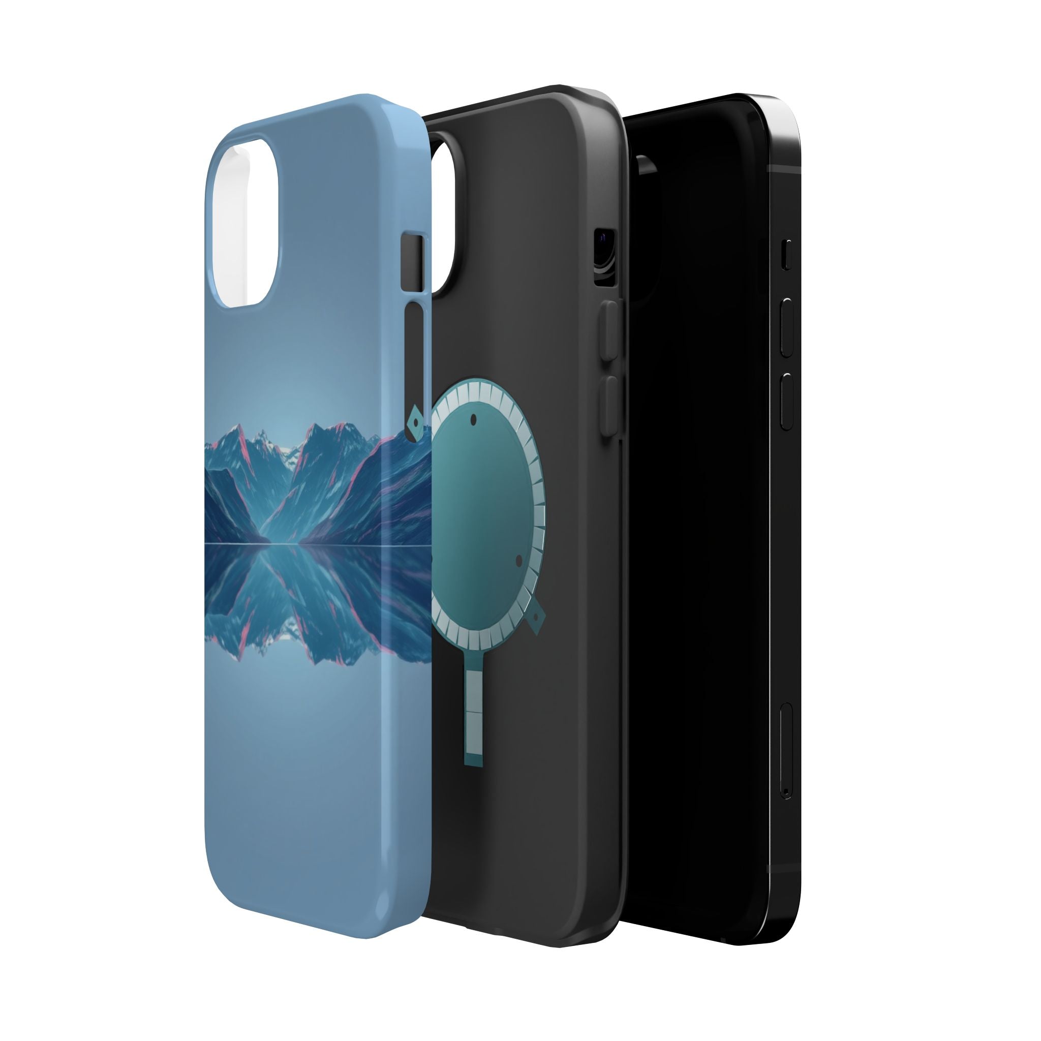 iPhone Fjord Reflection Mystic Art Bold Modern Everyday Snap Case · iPhone Case