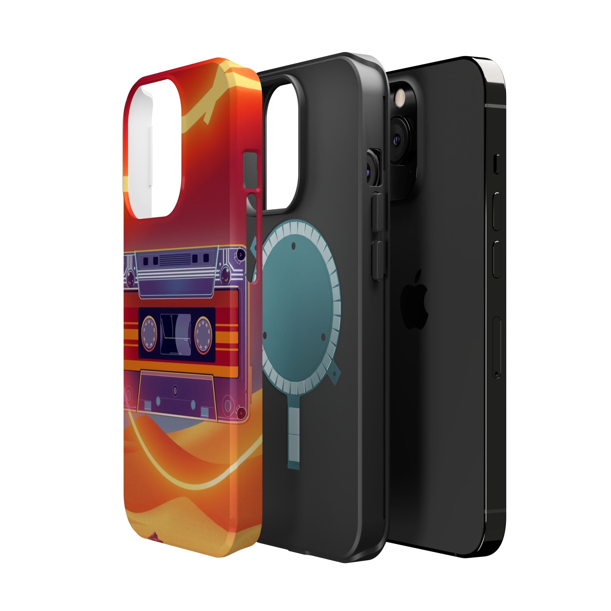 iPhone Cassette Tape Rewind Bold Art Slim Everyday Designer Case · iPhone Case