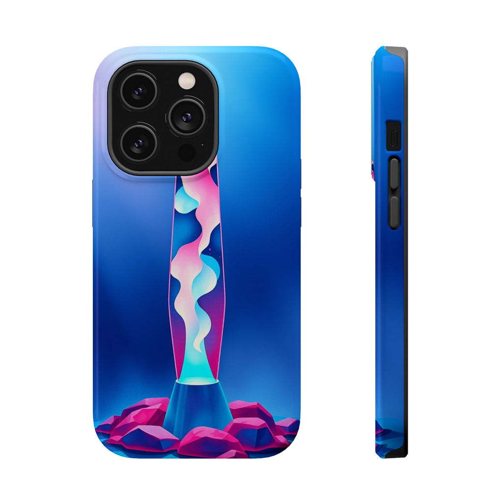 iPhone Cyan And Magenta Lava Lamp Flow Slim Everyday Designer Case · iPhone Case