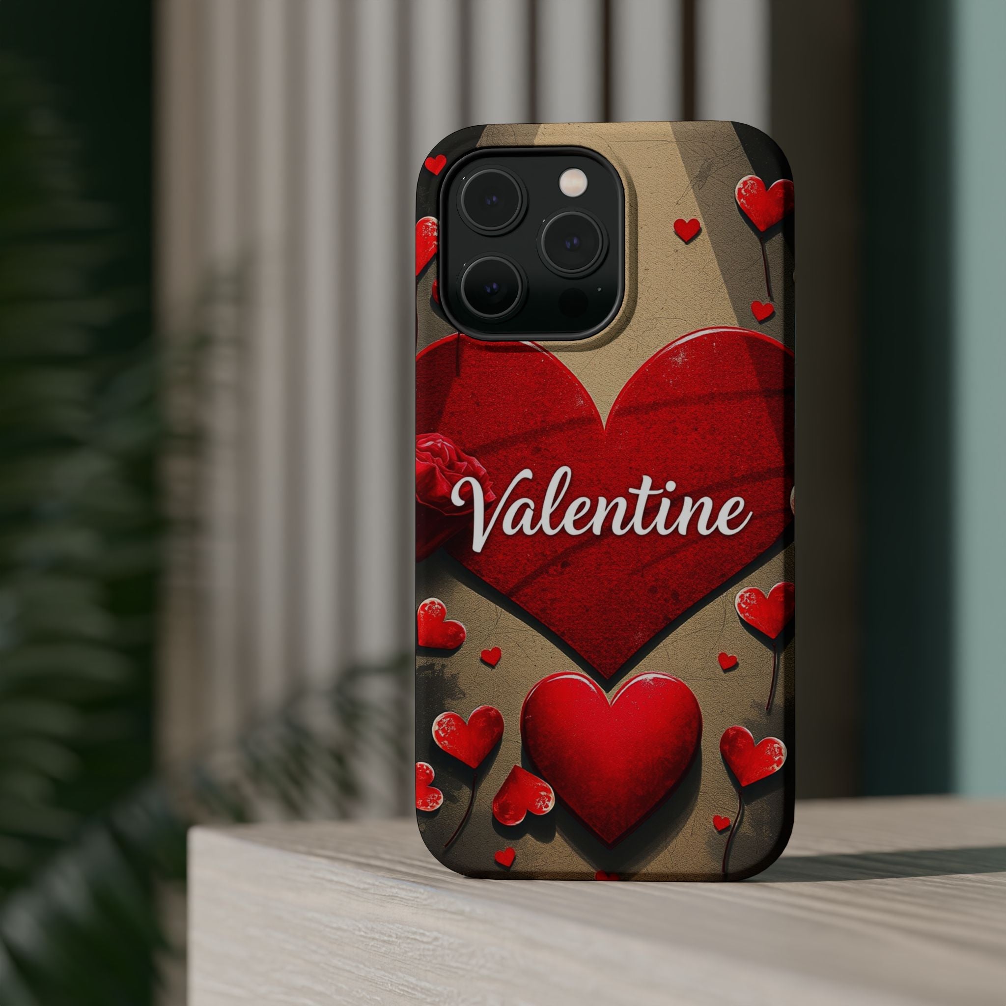 iPhone Serene Vintage Valentine Card Design Slim Everyday Designer Case · iPhone