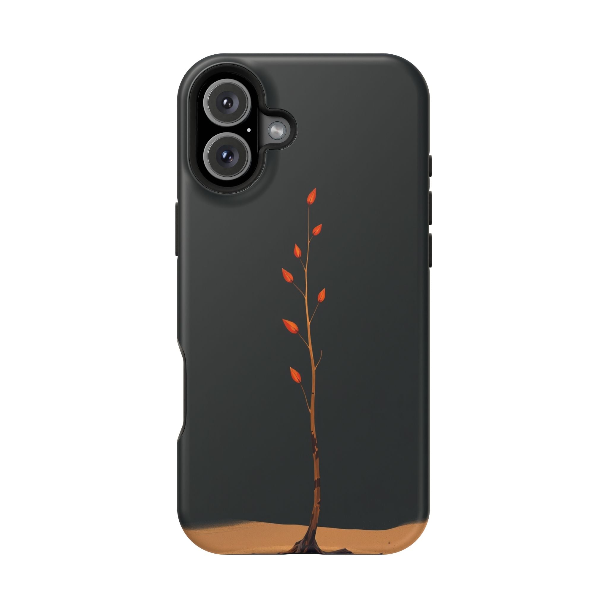 iPhone Burnt Orange And Sand Minimalist Stem Slim iPhone Everyday · iPhone Case