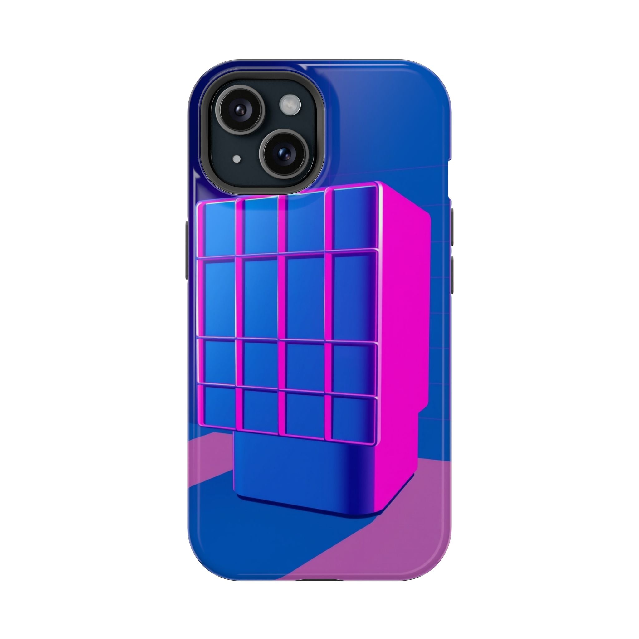iPhone Earthy 80s Grid Synthwave Design Slim Everyday Designer Case · iPhone Cas