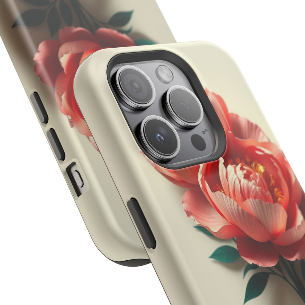 iPhone Emerald Green And Gold Peony Bouquet Slim iPhone Everyday · iPhone Case