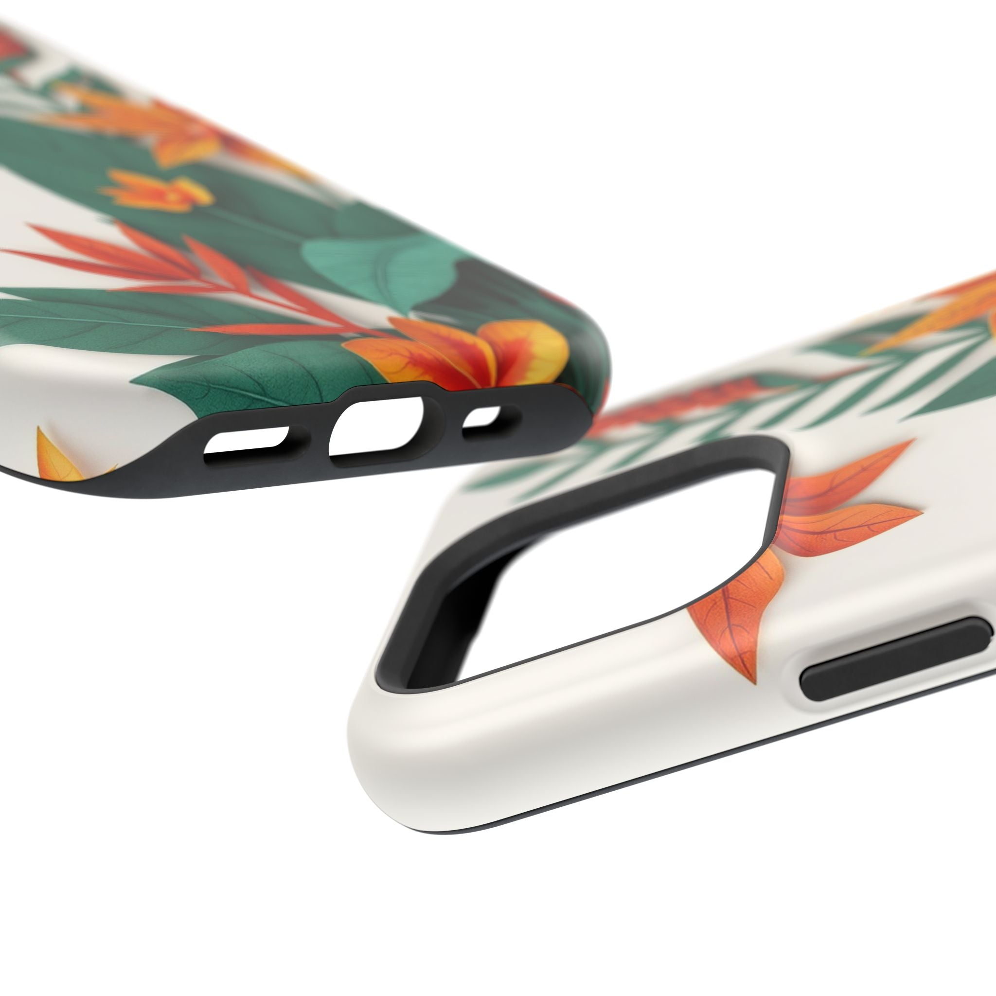 iPhone Jungle Floral Paper Cut Art Bold Modern Everyday Snap Case · iPhone Case