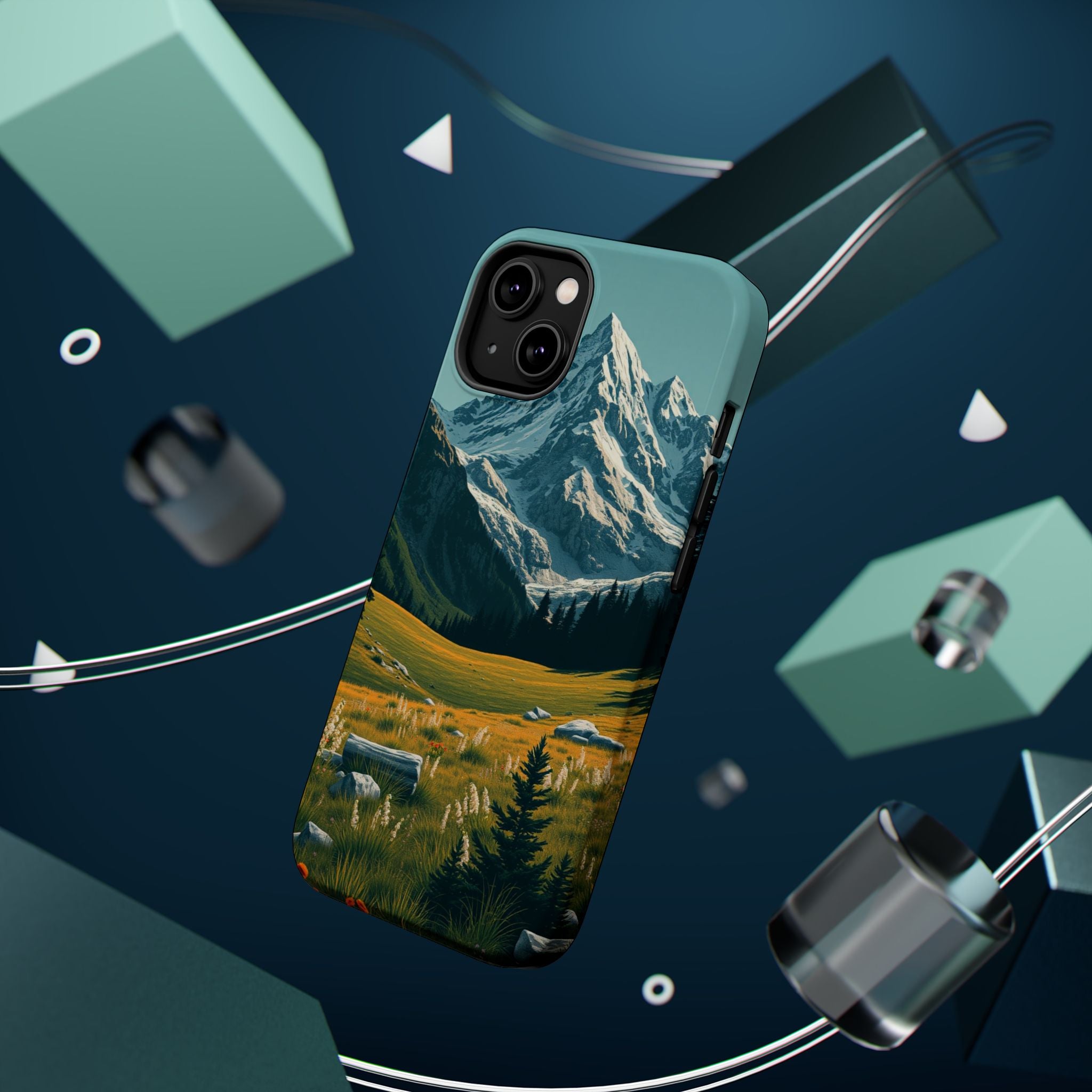 iPhone Alpine Meadow Bold Art 19 Bold Modern Everyday Snap Case · iPhone Case