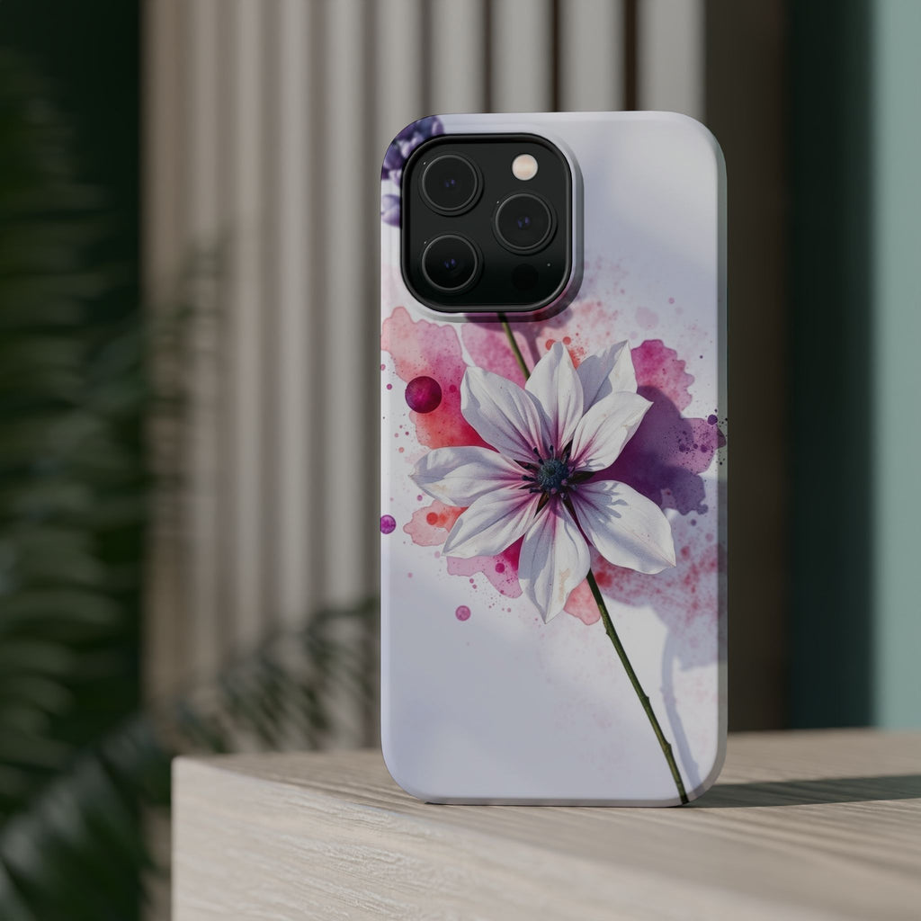 iPhone Floral Watercolor Splash Bold Art Slim Everyday iPhone 15 · iPhone Case