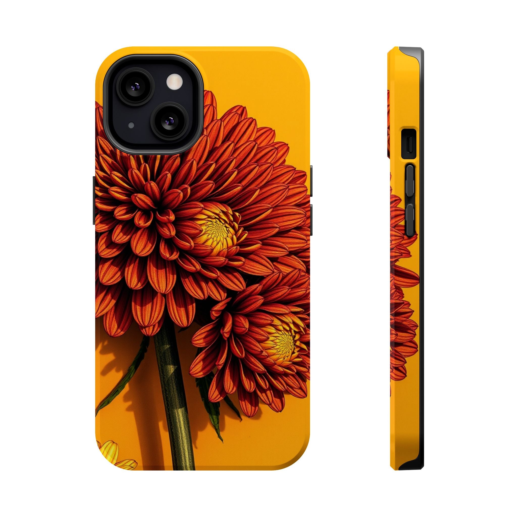 iPhone Mustard And Rust Ranunculus Stack Slim Everyday iPhone 14 · iPhone Case