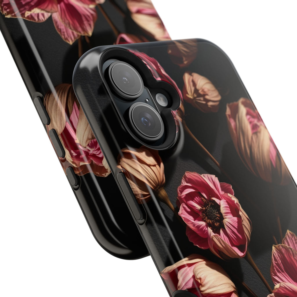 iPhone Dried Flower Flat Lay Electric Art Slim Snap Case · iPhone Case