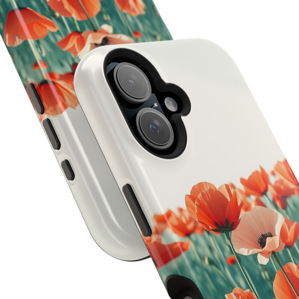 iPhone Mint And Blush Poppy Field 10 Slim Everyday Designer Case · iPhone Case