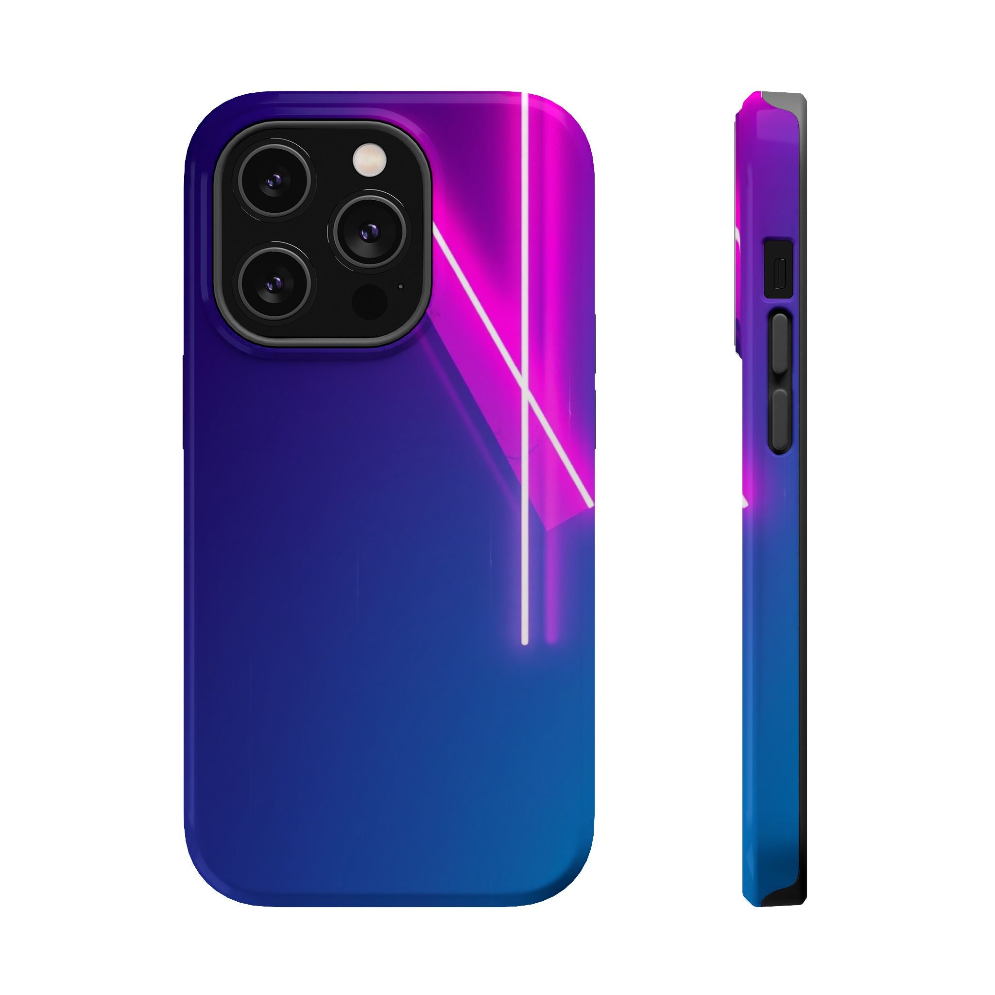 iPhone 1990s Geometric Neon Electric Art Slim Everyday Designer Case · iPhone Ca
