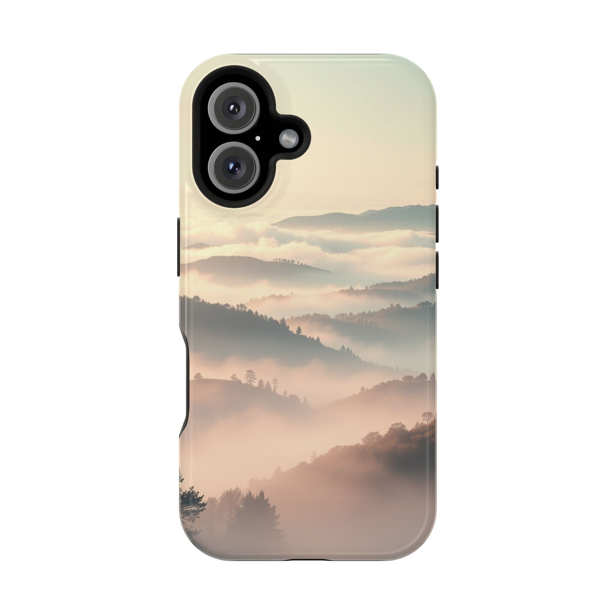 iPhone Mint And Blush Fog Rolling Over Hills Slim iPhone Everyday · iPhone Case