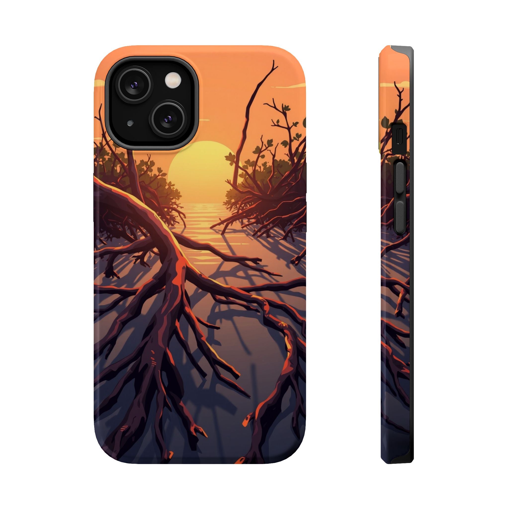iPhone Mangrove Roots Bold Art 19 Bold Modern Everyday Snap Case · iPhone Case