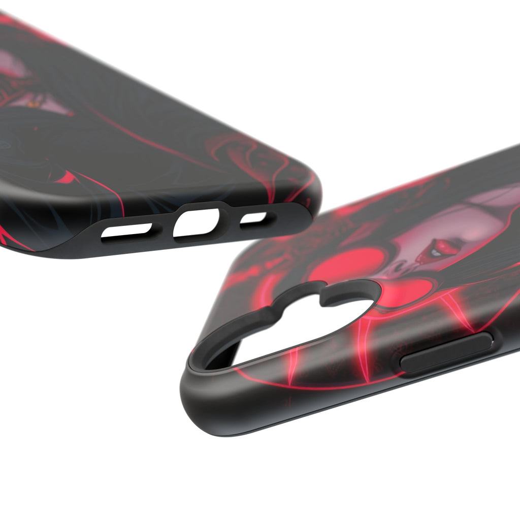 iPhone Black And Crimson Art Nouveau Female Slim Everyday Designer Case · iPhone
