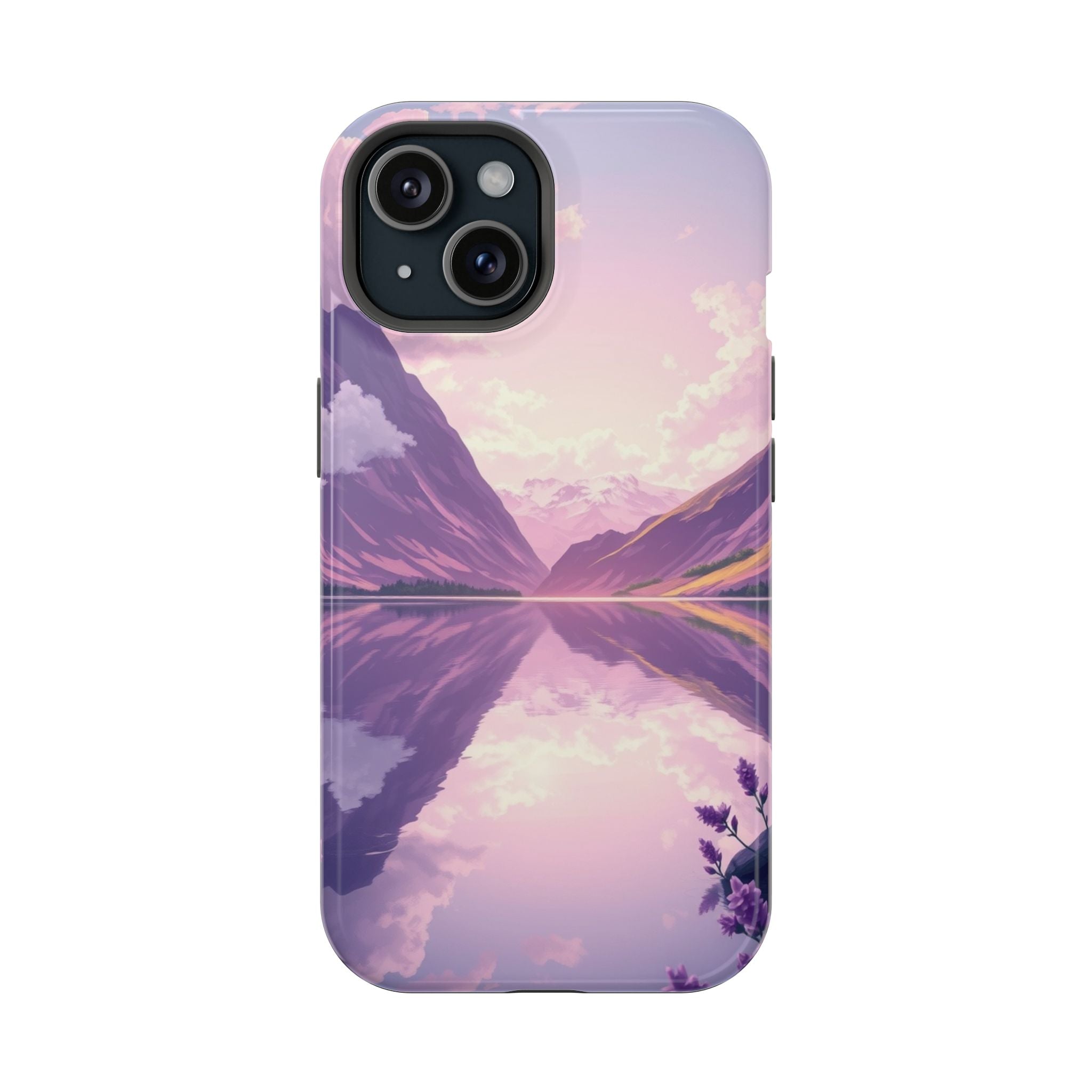 iPhone Lavender And Pearl Fjord Reflection Slim iPhone Everyday · iPhone Case