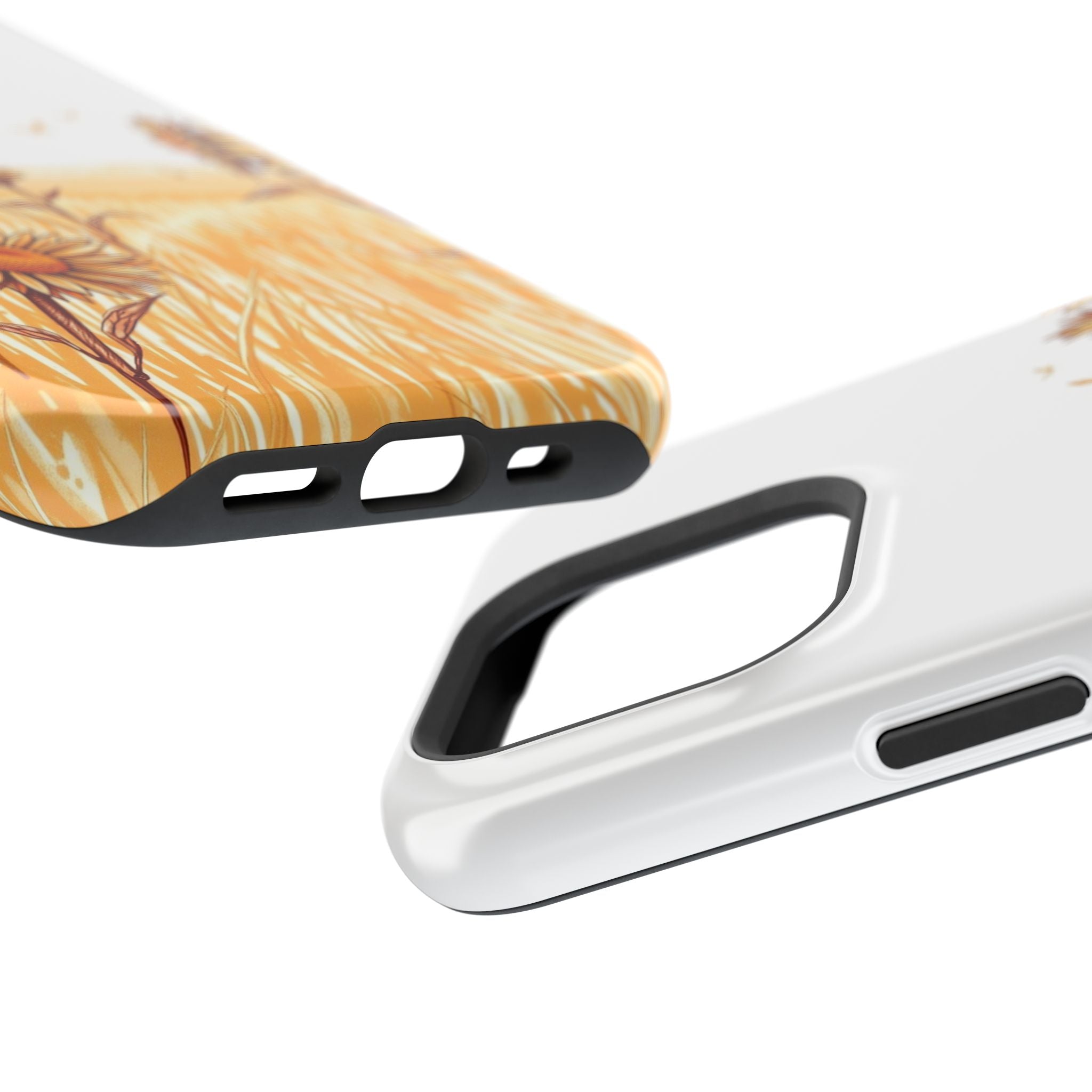 iPhone Burnt Orange And Sand Sunflower Prairie Soft iPhone Finish · iPhone Case