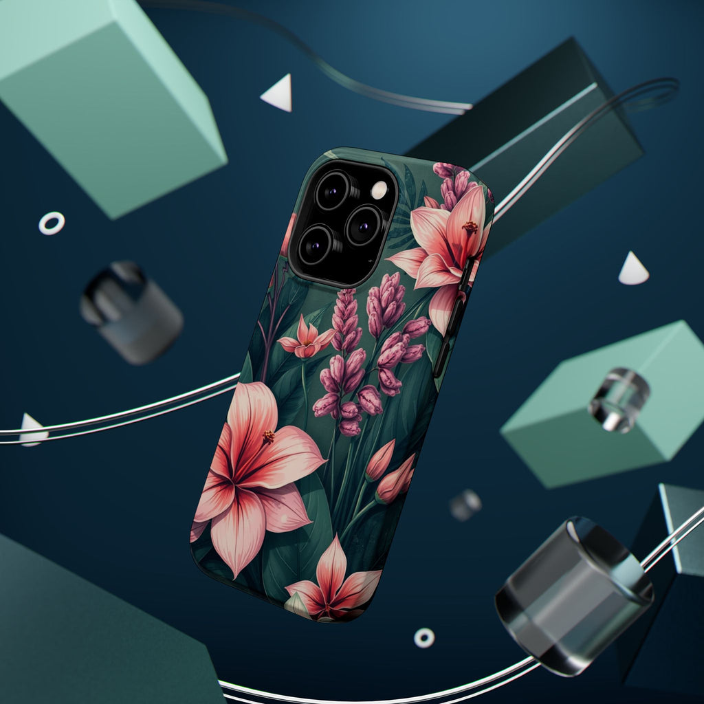 iPhone Mint And Blush Jungle Floral Slim Everyday Designer Case · iPhone Case