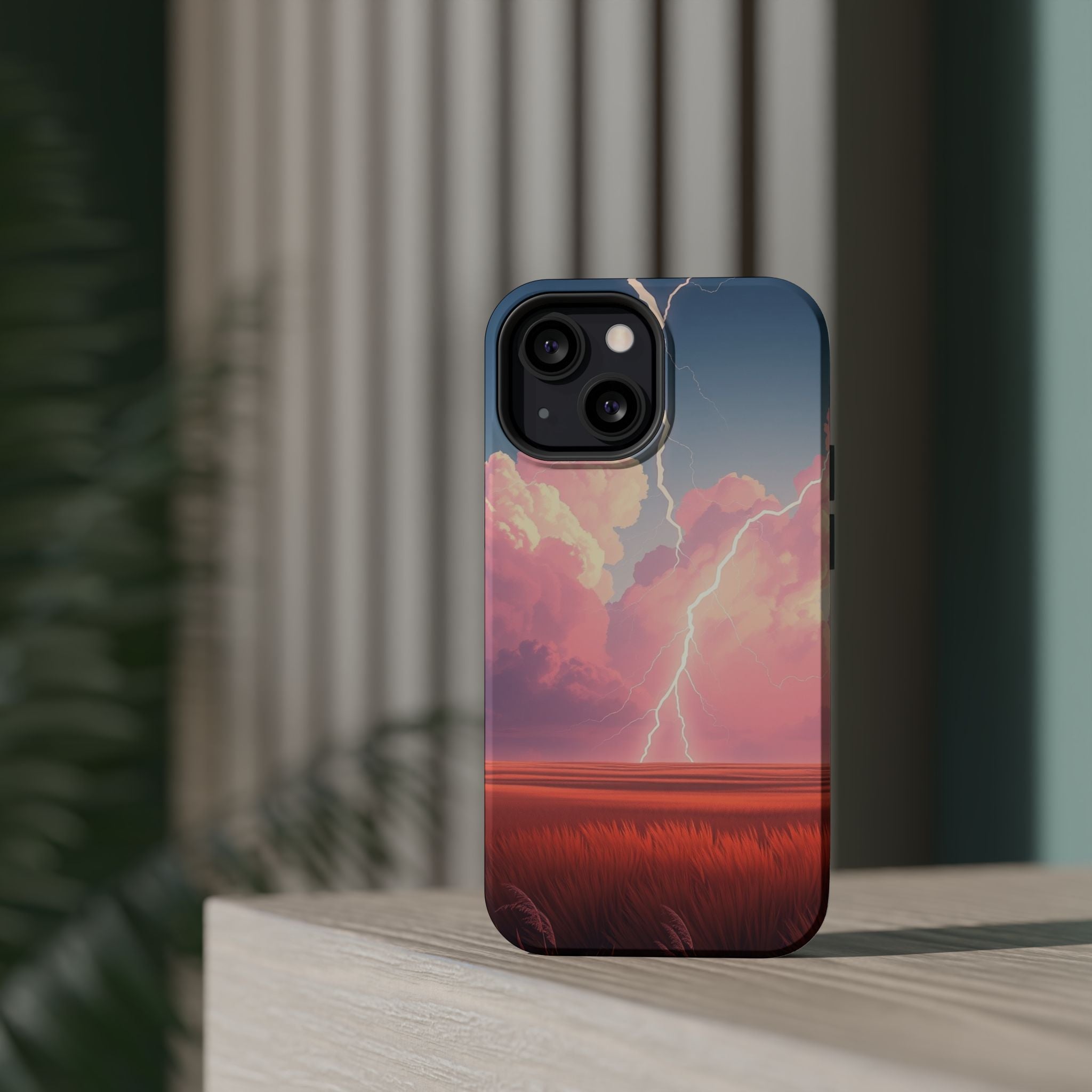 iPhone Prairie Lightning Bold Art Bold Modern Everyday Snap Case · iPhone Case