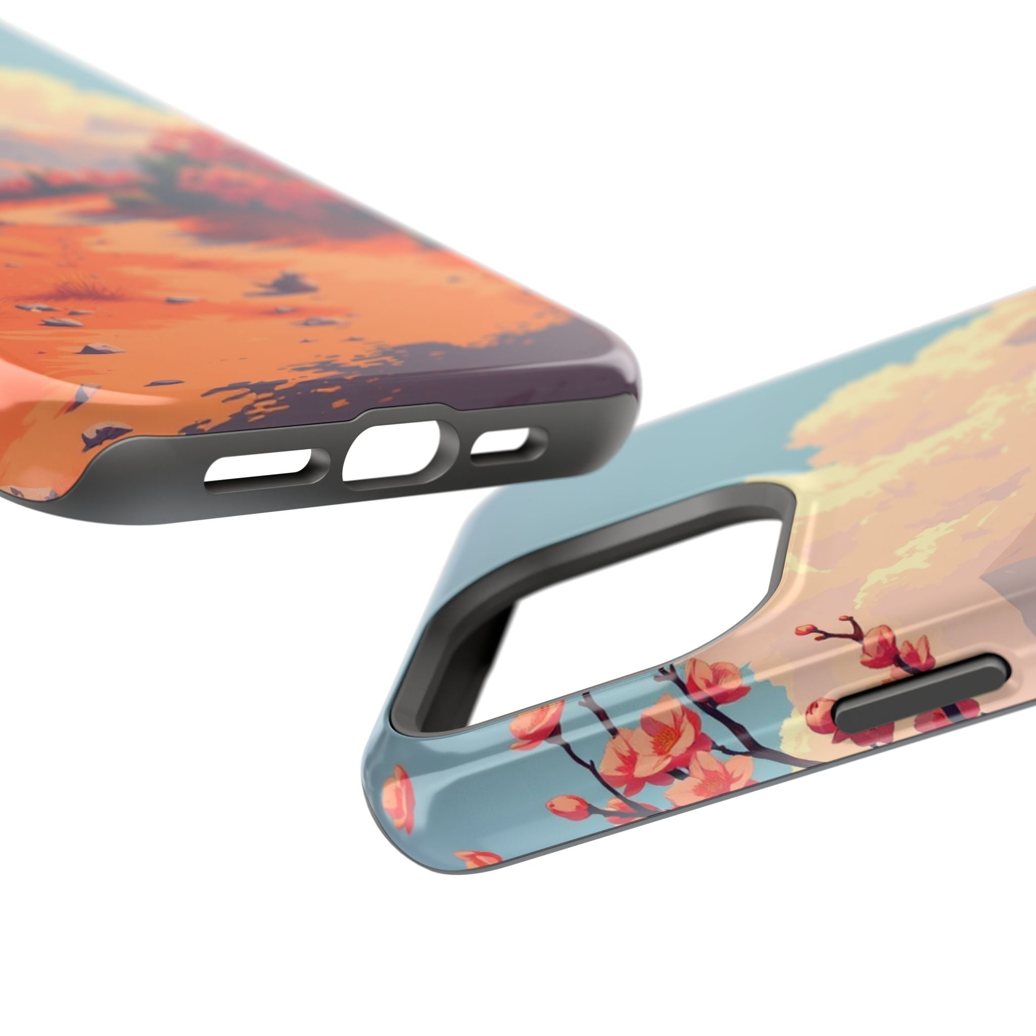 iPhone Burnt Orange And Sand Blossom Trail Slim iPhone Everyday · iPhone Case