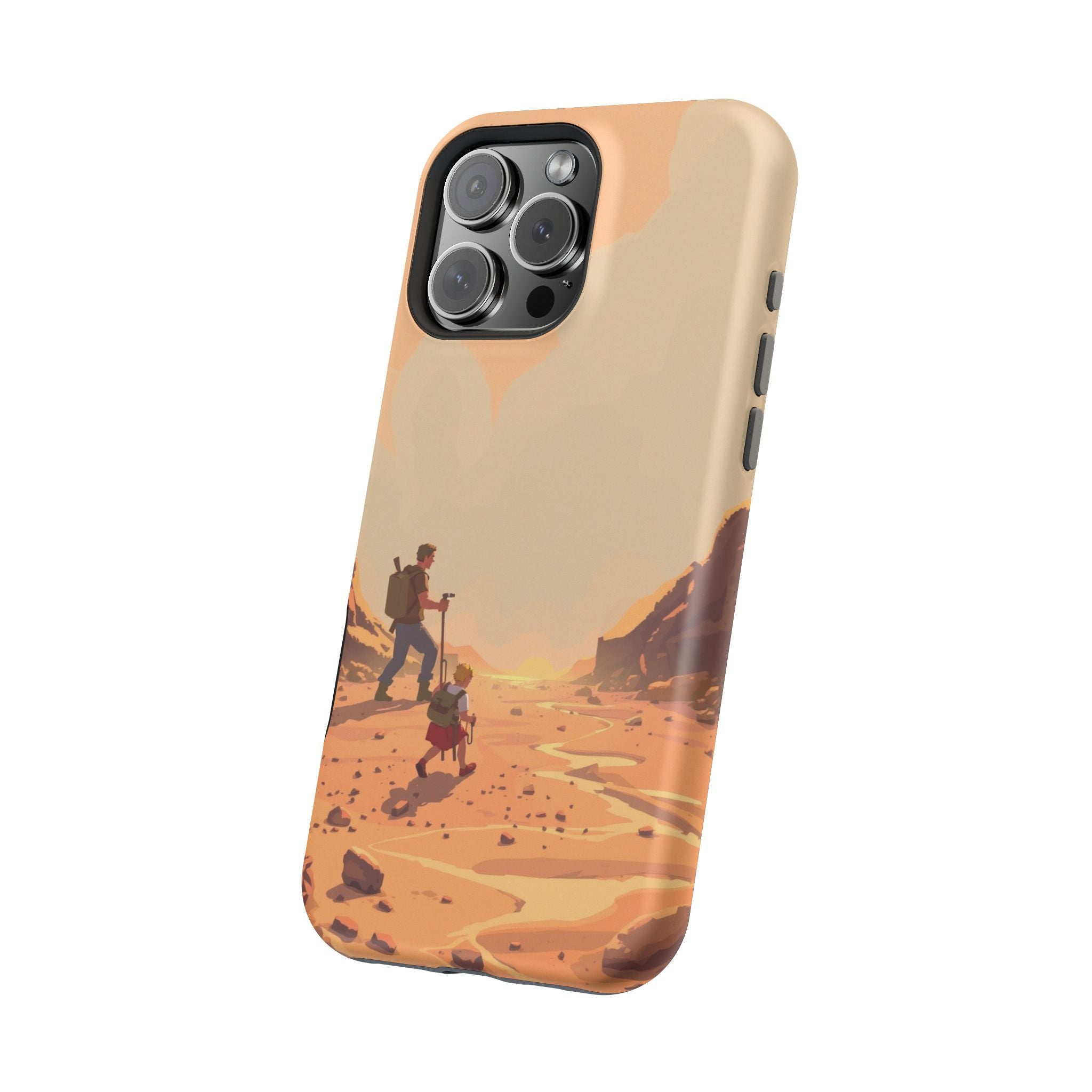 iPhone Burnt Orange And Sand Barely Surviving Slim Everyday Designer Case · iPho