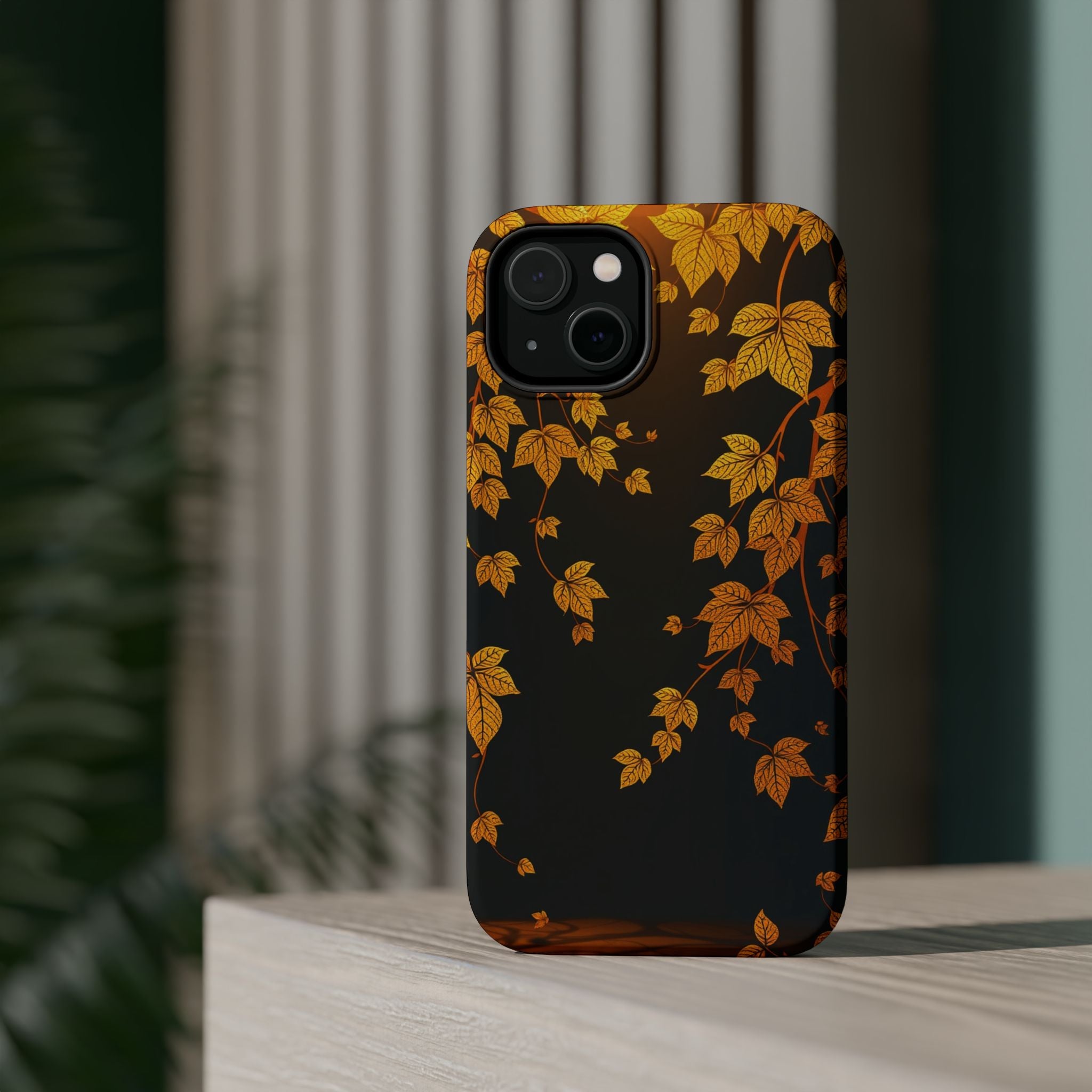 iPhone Mustard And Rust Art Nouveau Vine Slim Everyday iPhone 14 · iPhone Case