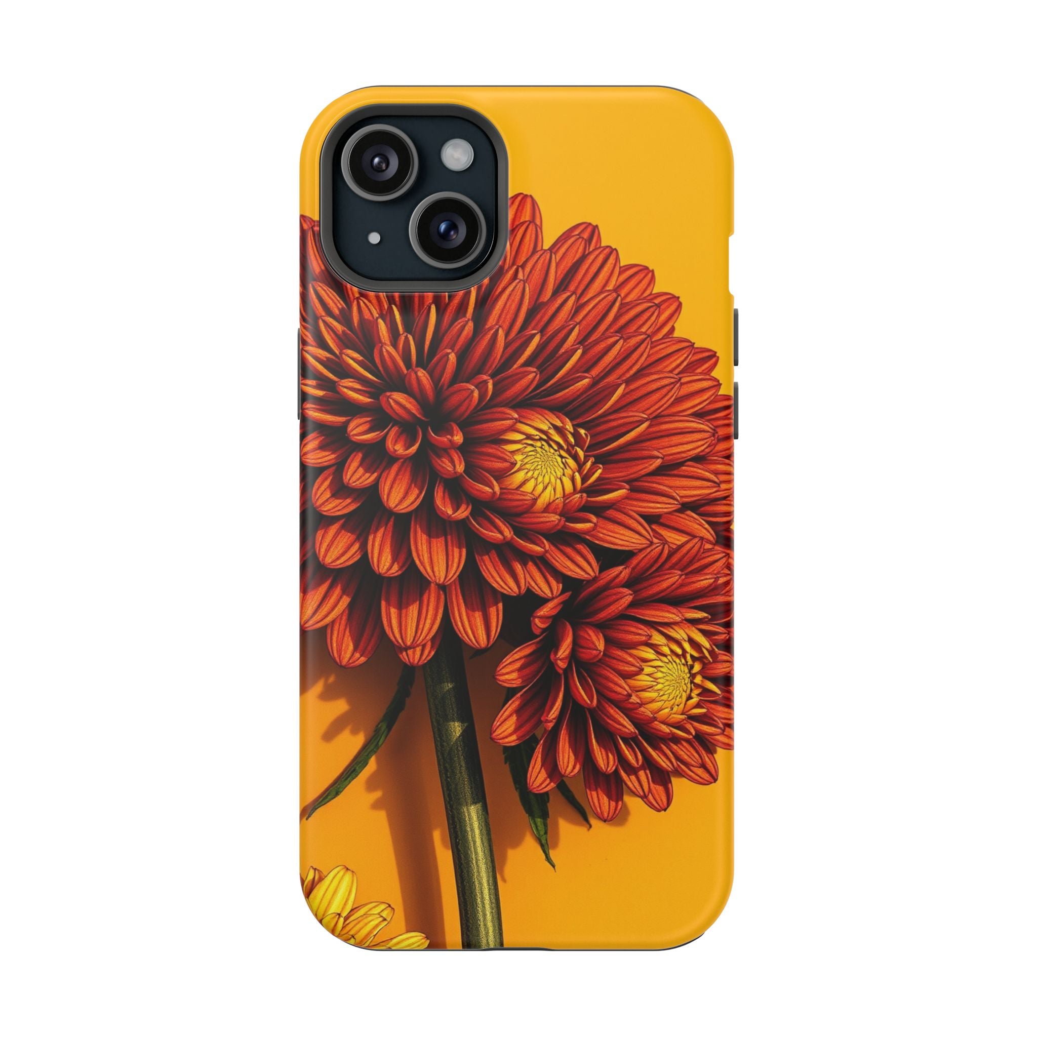 iPhone Mustard And Rust Ranunculus Stack Slim Everyday iPhone 14 · iPhone Case