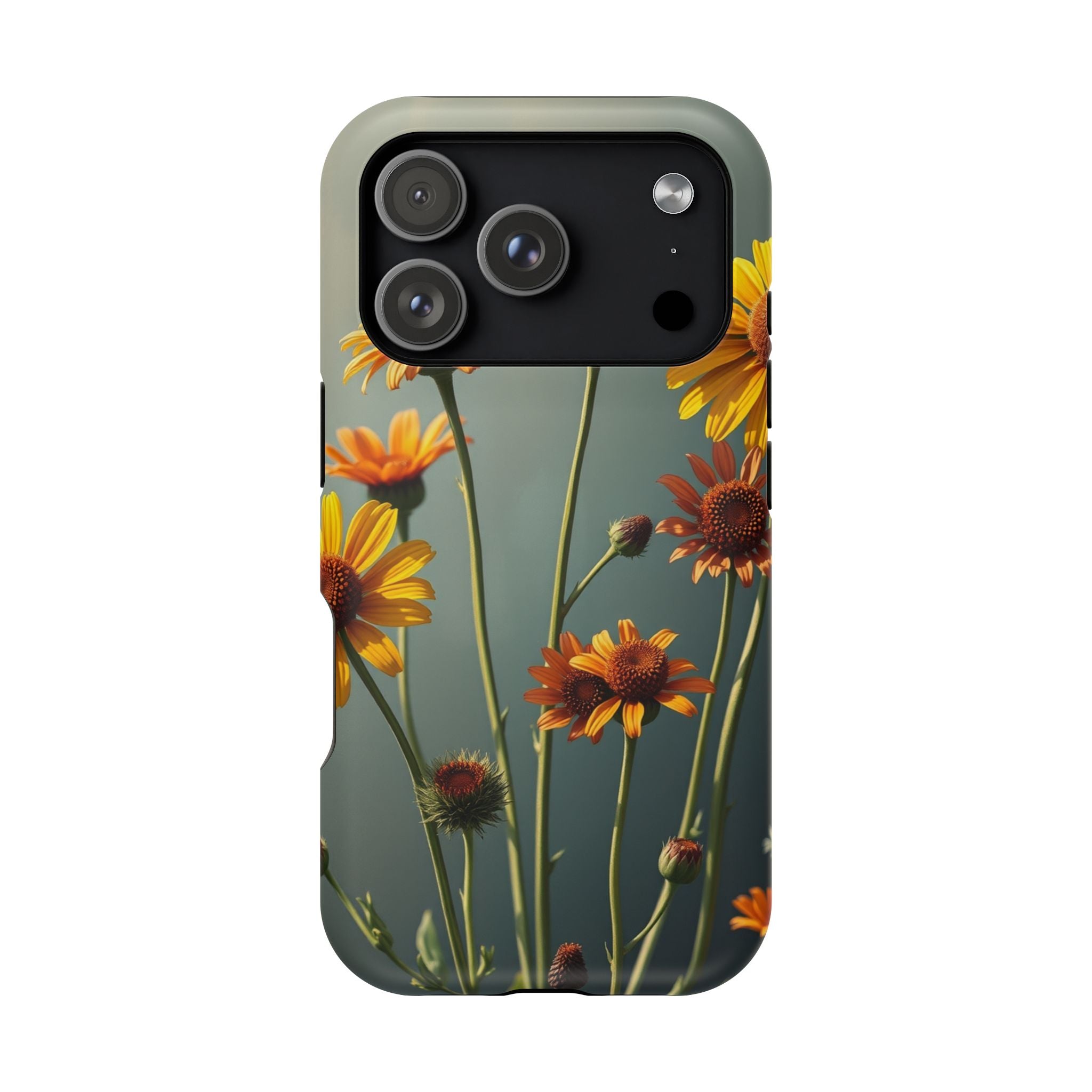 iPhone Mustard And Rust Wildflower Bunch Slim Everyday iPhone Designer · iPhone