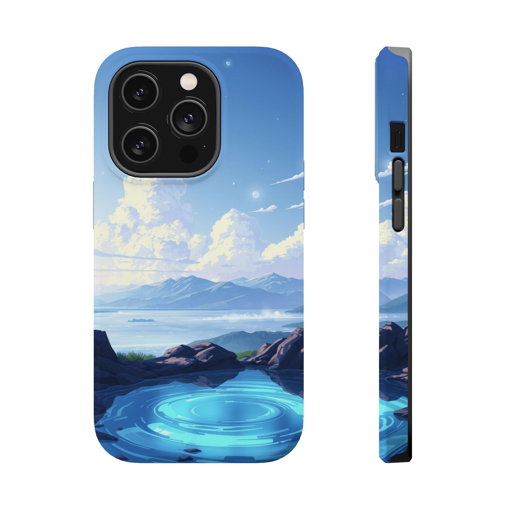 iPhone Earthy Tidal Pool Design 18 Bold Modern Everyday Snap Case · iPhone Case