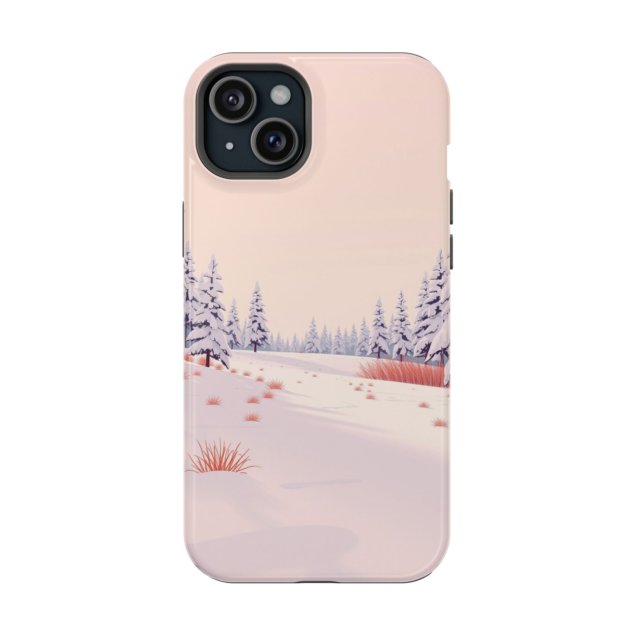 iPhone Snow Field Vintage Retro Poster Slim Everyday Designer Case · iPhone Case