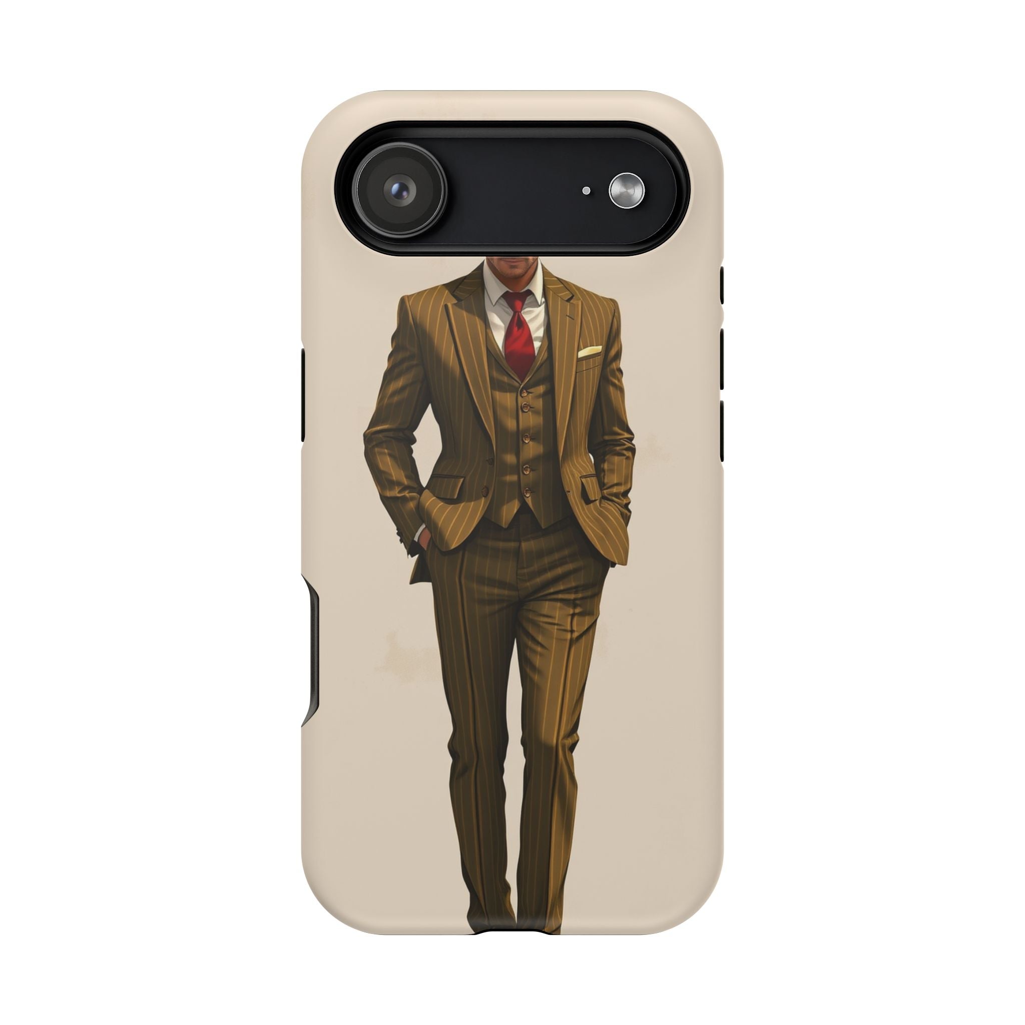 iPhone Pinstripe Suit Grunge Distressed Slim Everyday Designer Case · iPhone Cas