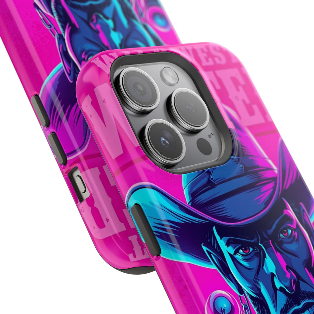 iPhone Wild West Wanted Neon Cyberpunk Slim Everyday Designer Case · iPhone Case