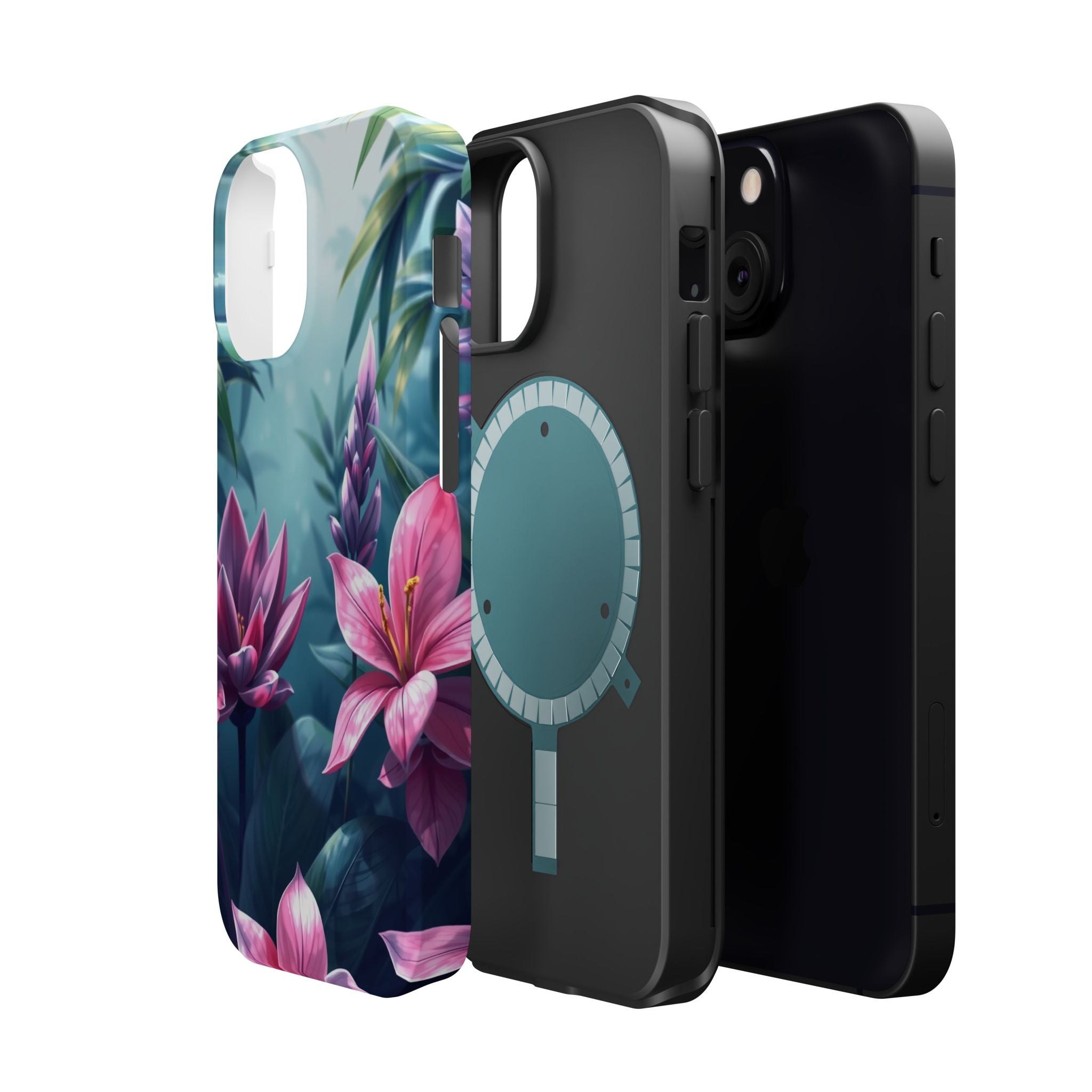 iPhone Indigo And Violet Jungle Floral Slim Everyday Designer Case · iPhone Case